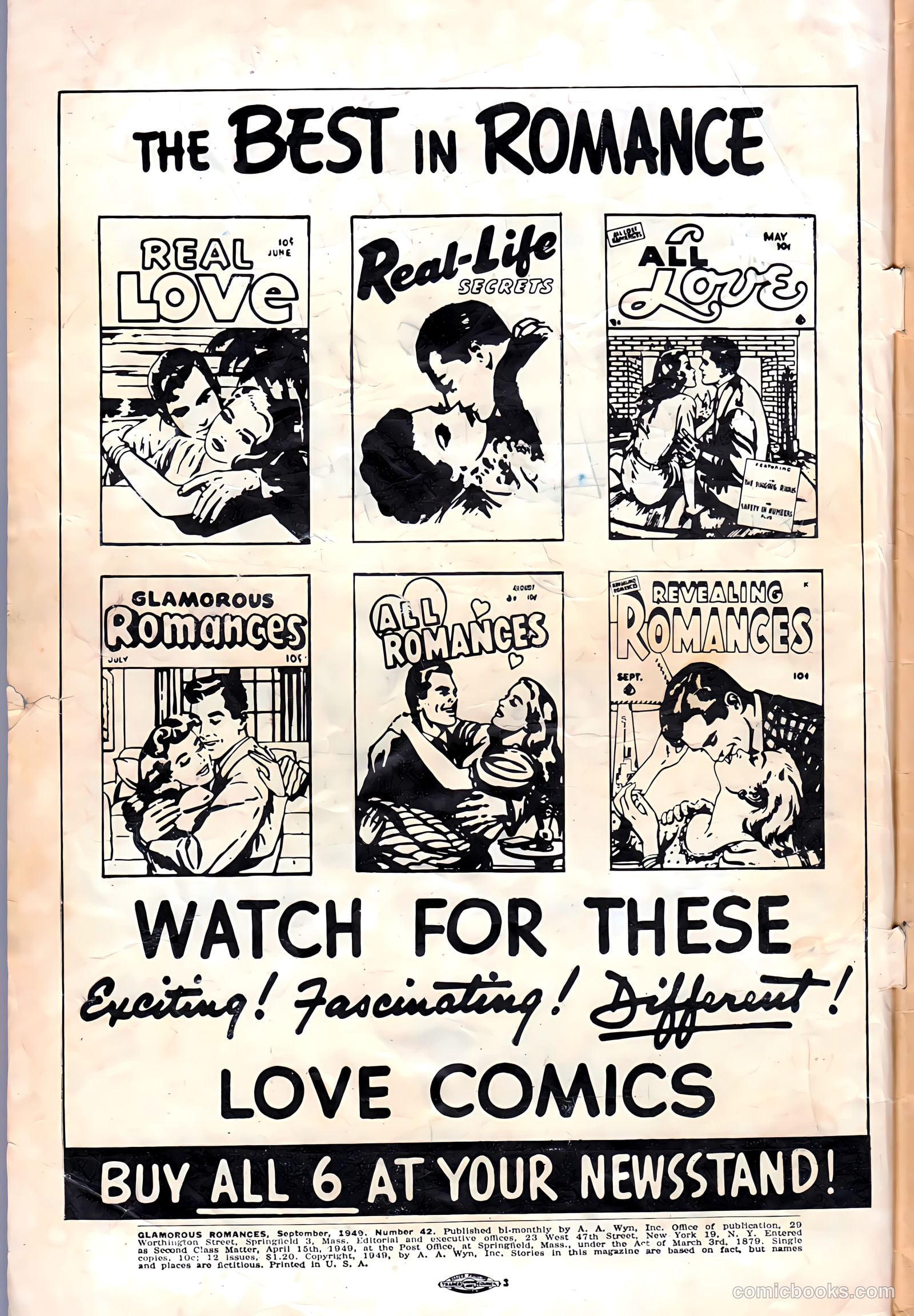 Glamorous Romances #42 (1949) — page 2 of 36