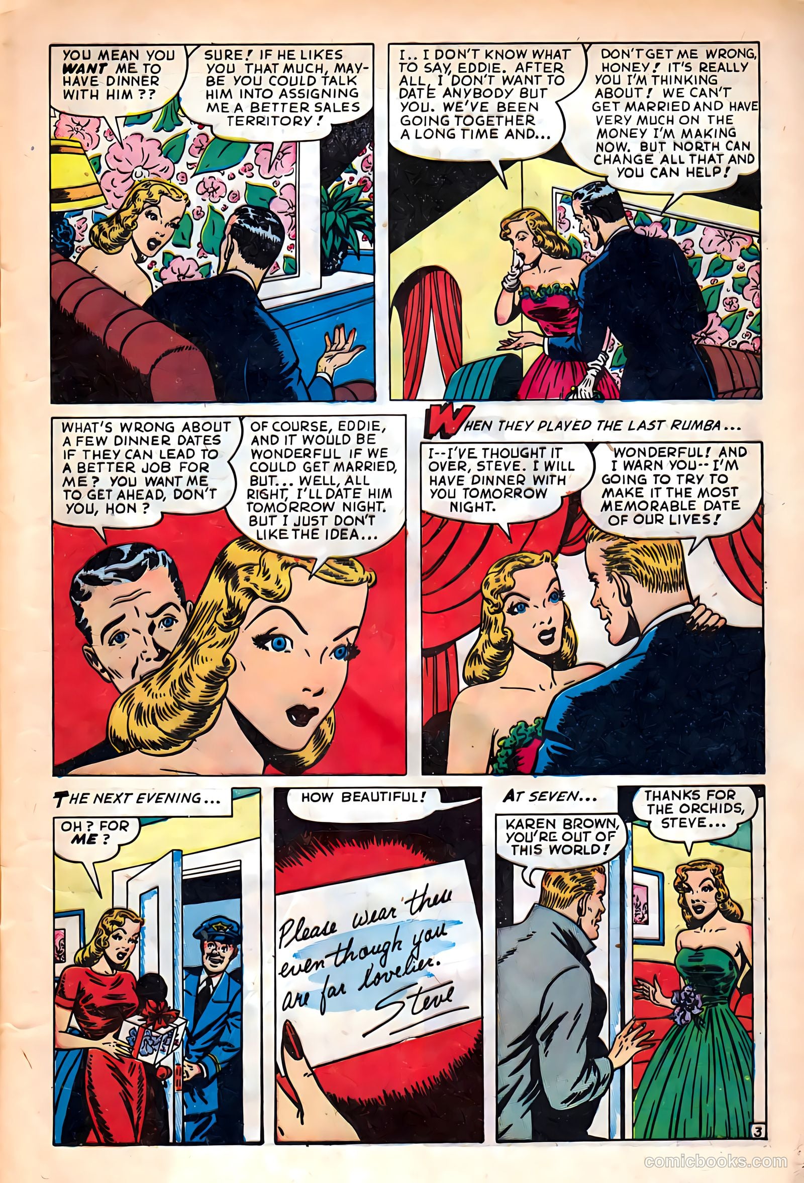 Glamorous Romances #42 (1949) — page 5 of 36