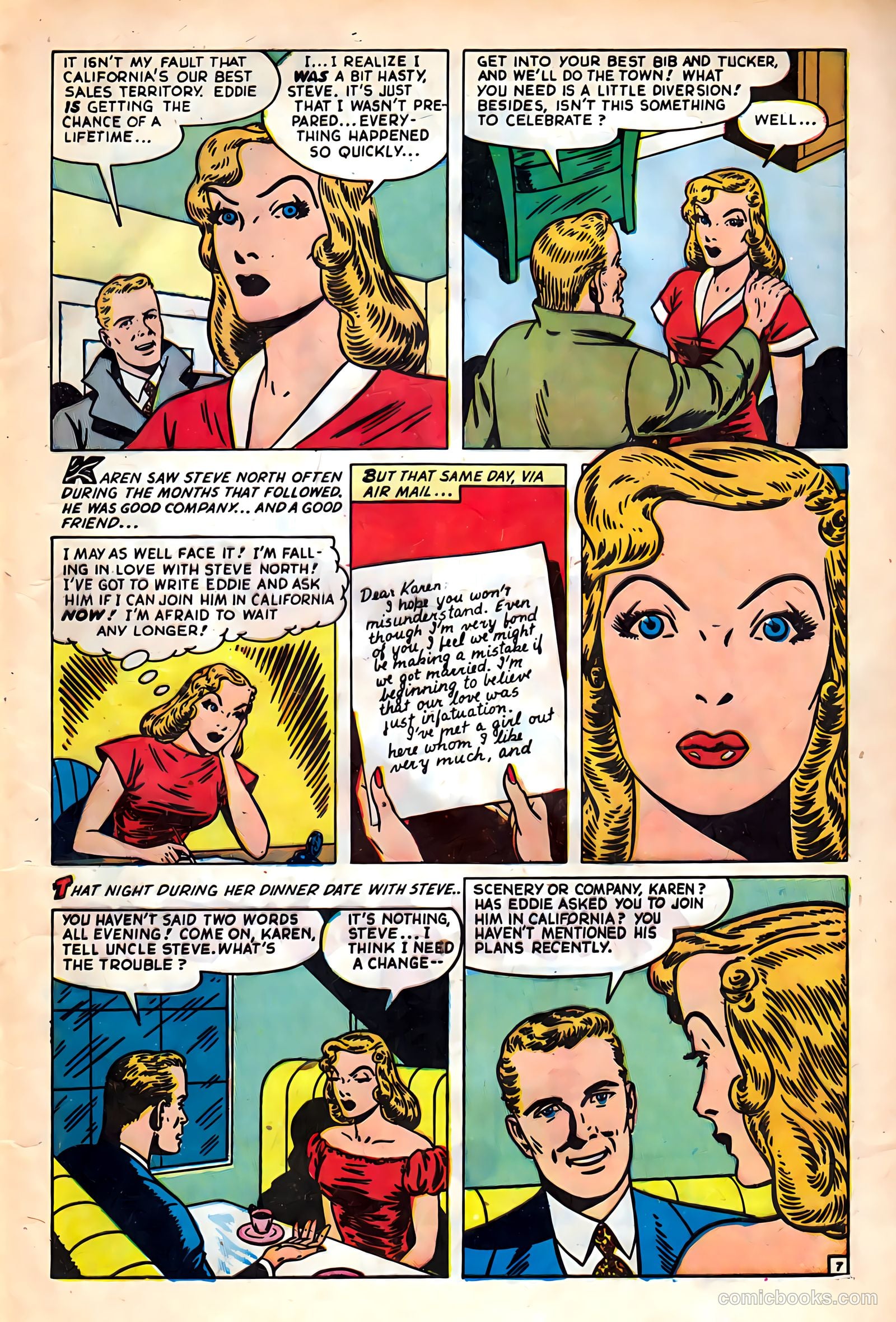 Glamorous Romances #42 (1949) — page 9 of 36