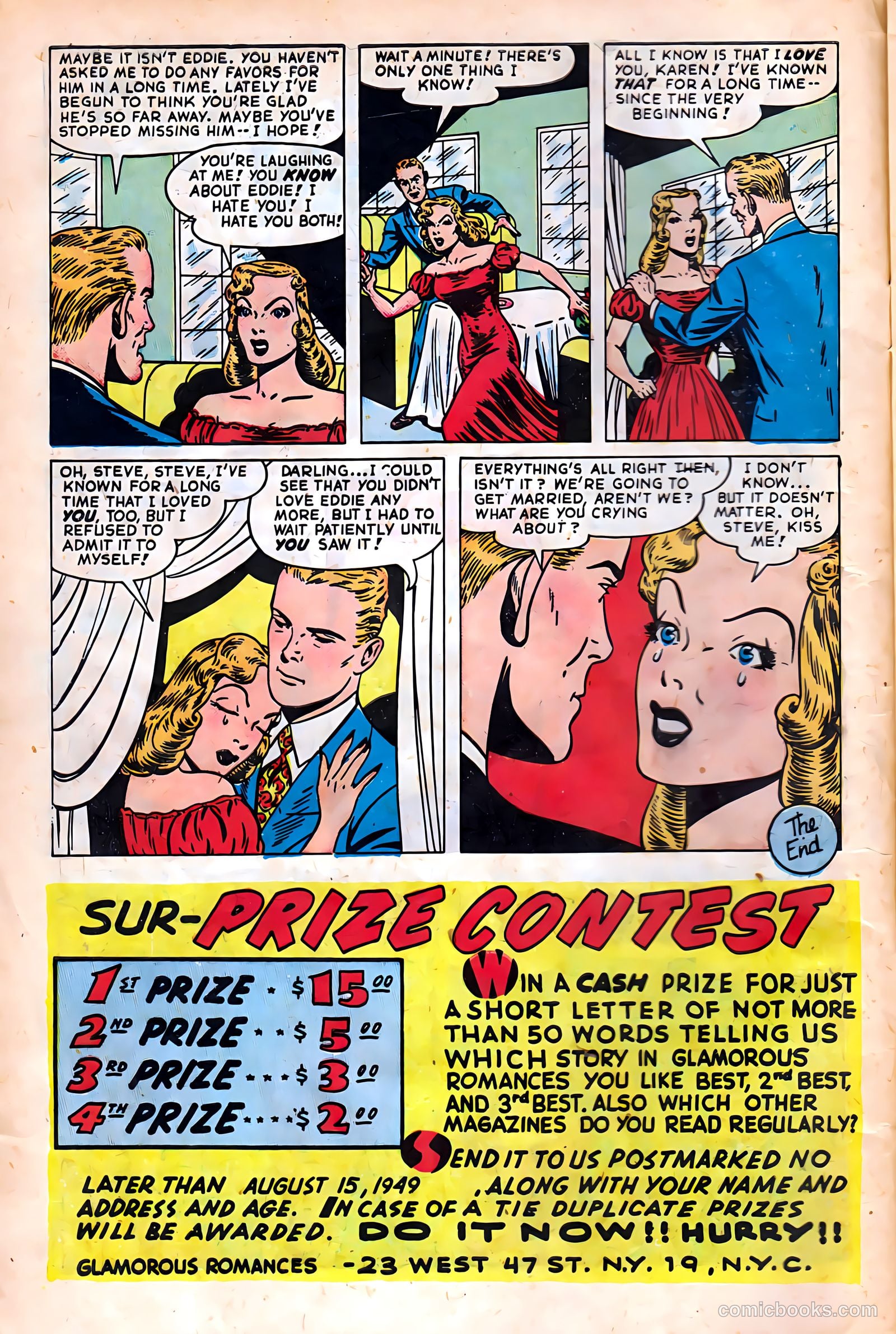 Glamorous Romances #42 (1949) — page 10 of 36