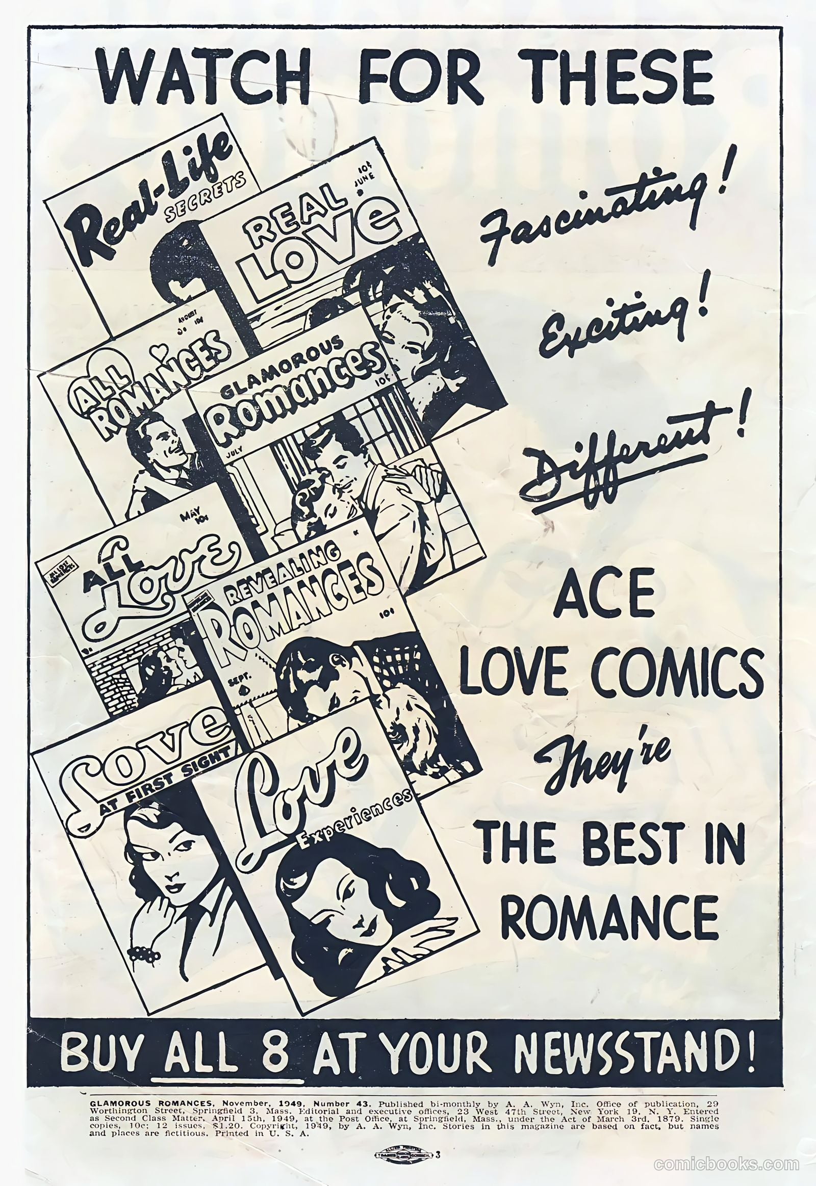 Glamorous Romances #43 (1949) — page 2 of 36