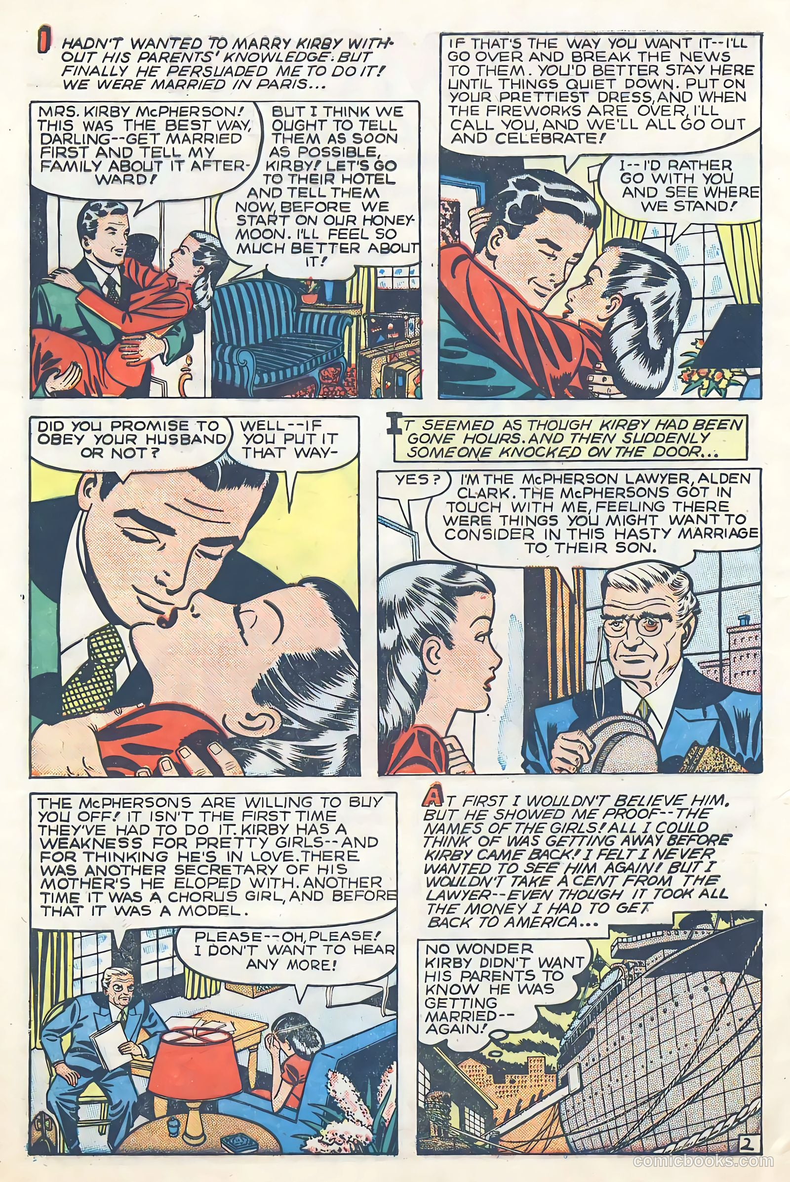 Glamorous Romances #43 (1949) — page 4 of 36