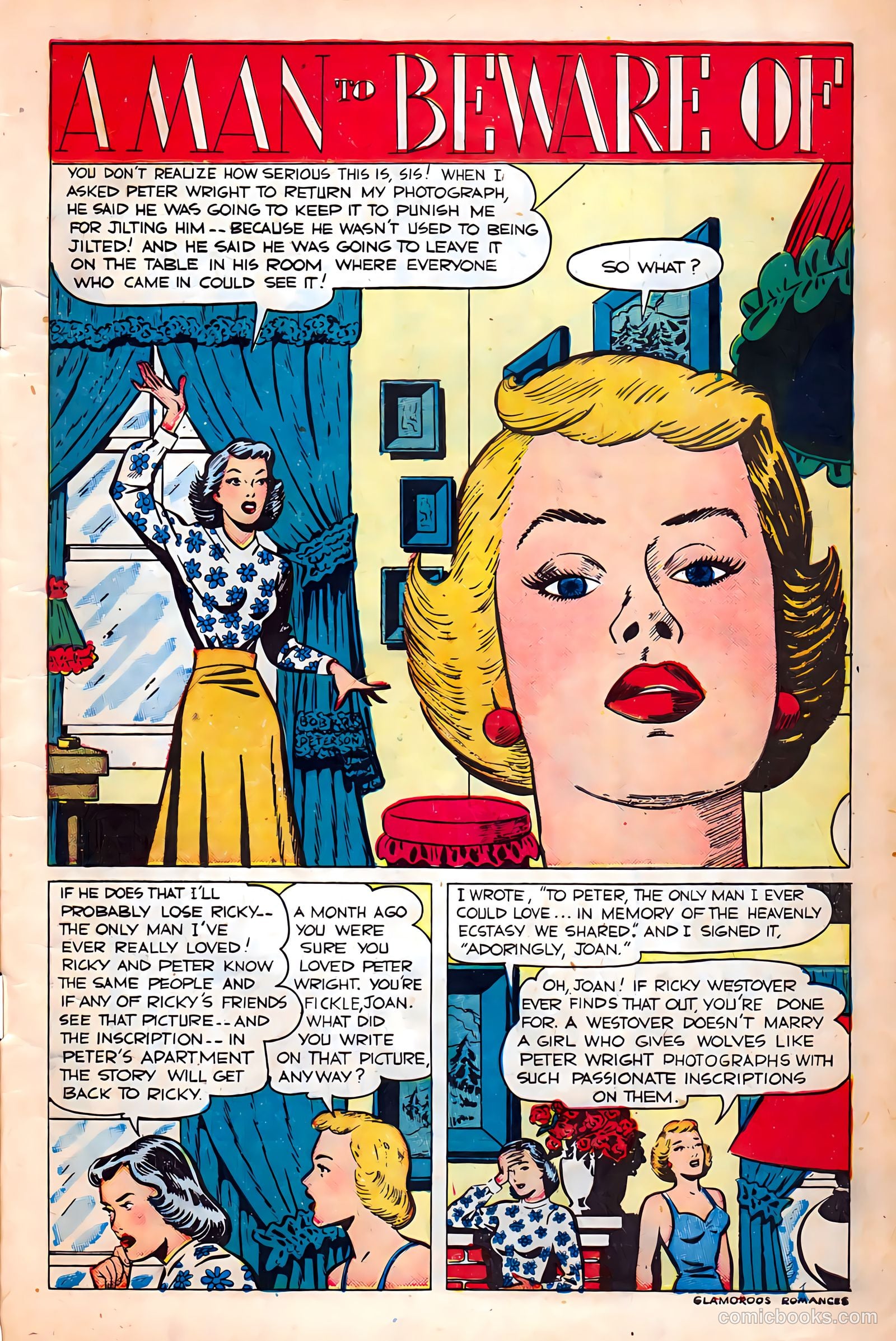 Glamorous Romances #44 (1950) — page 3 of 52