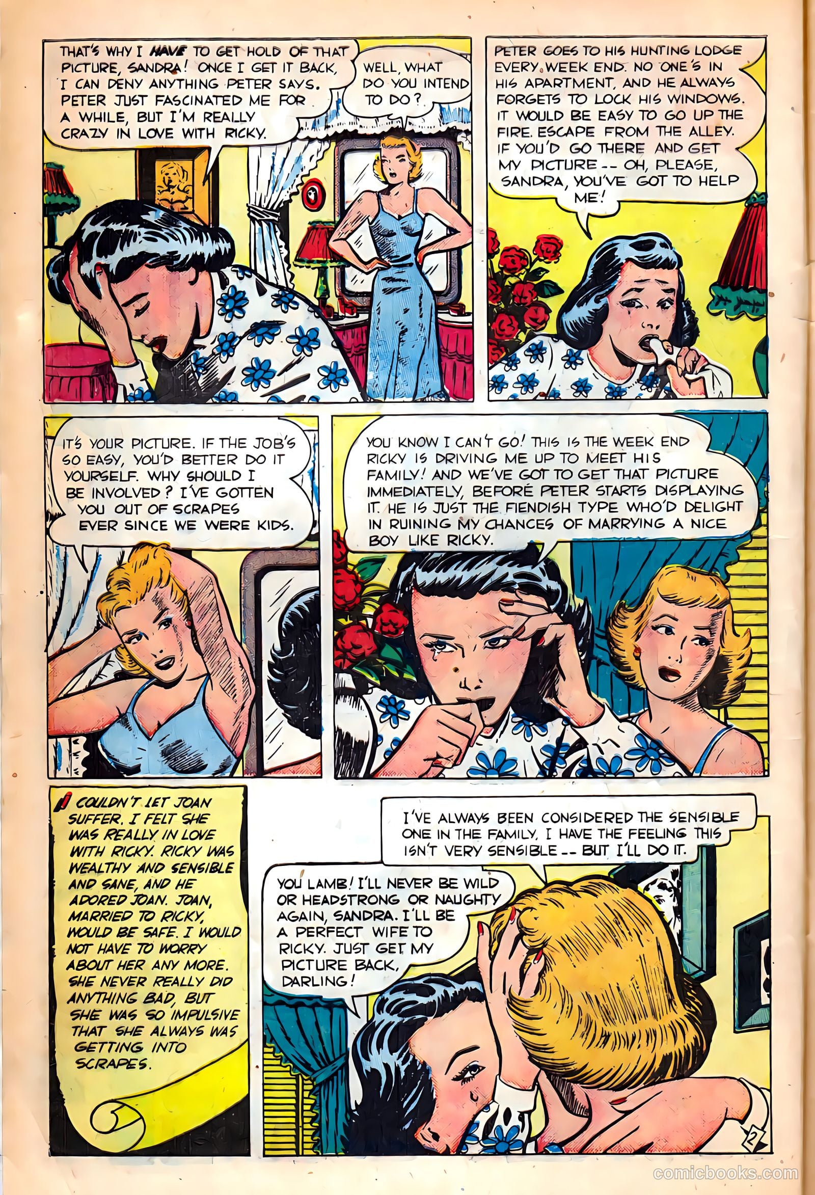 Glamorous Romances #44 (1950) — page 4 of 52