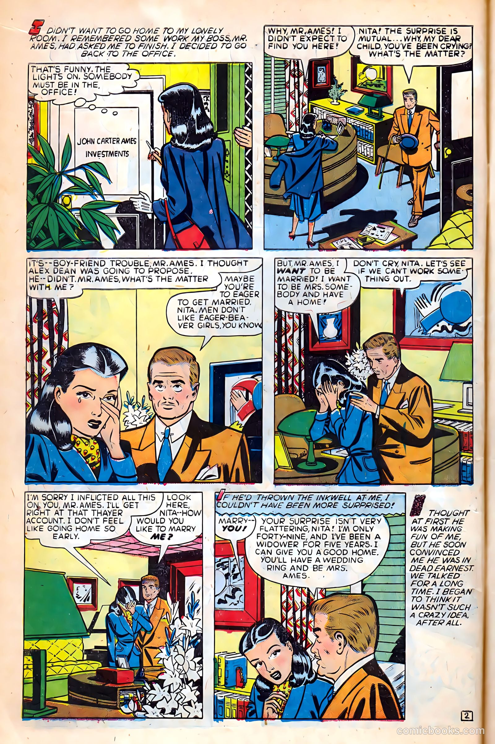 Glamorous Romances #44 (1950) — page 12 of 52