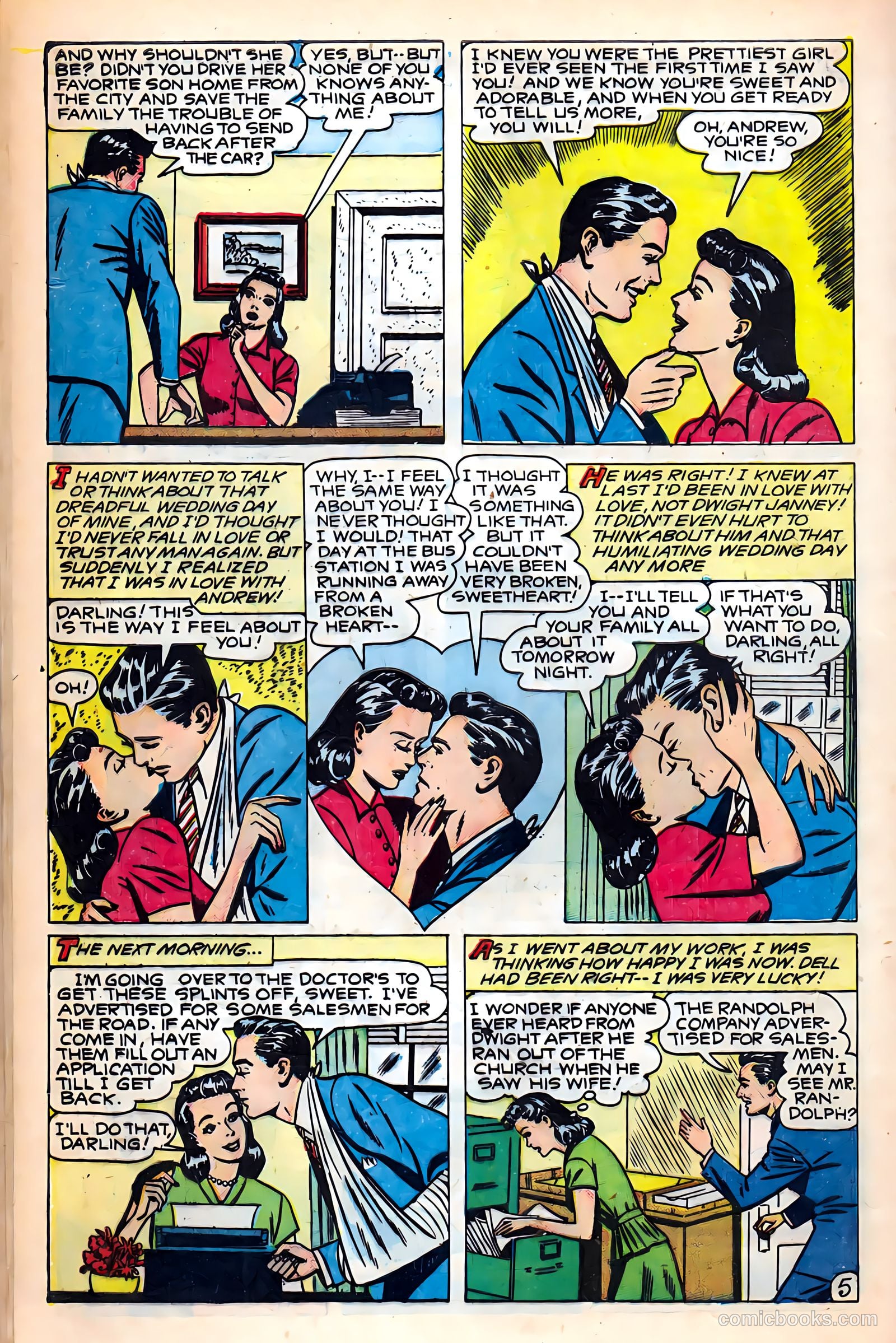 Glamorous Romances #44 (1950) — page 40 of 52