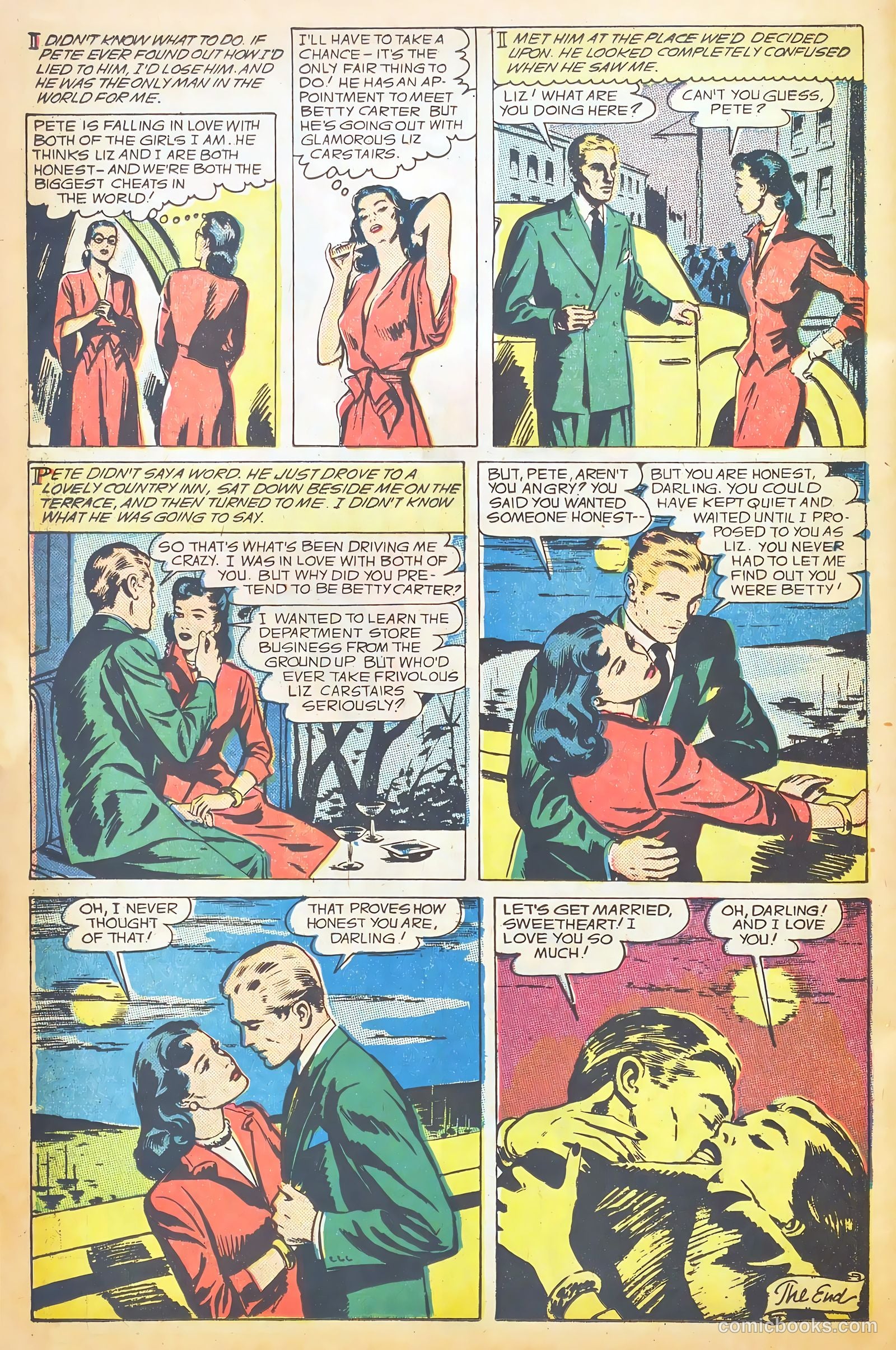 Glamorous Romances #45 (1950) — page 34 of 53