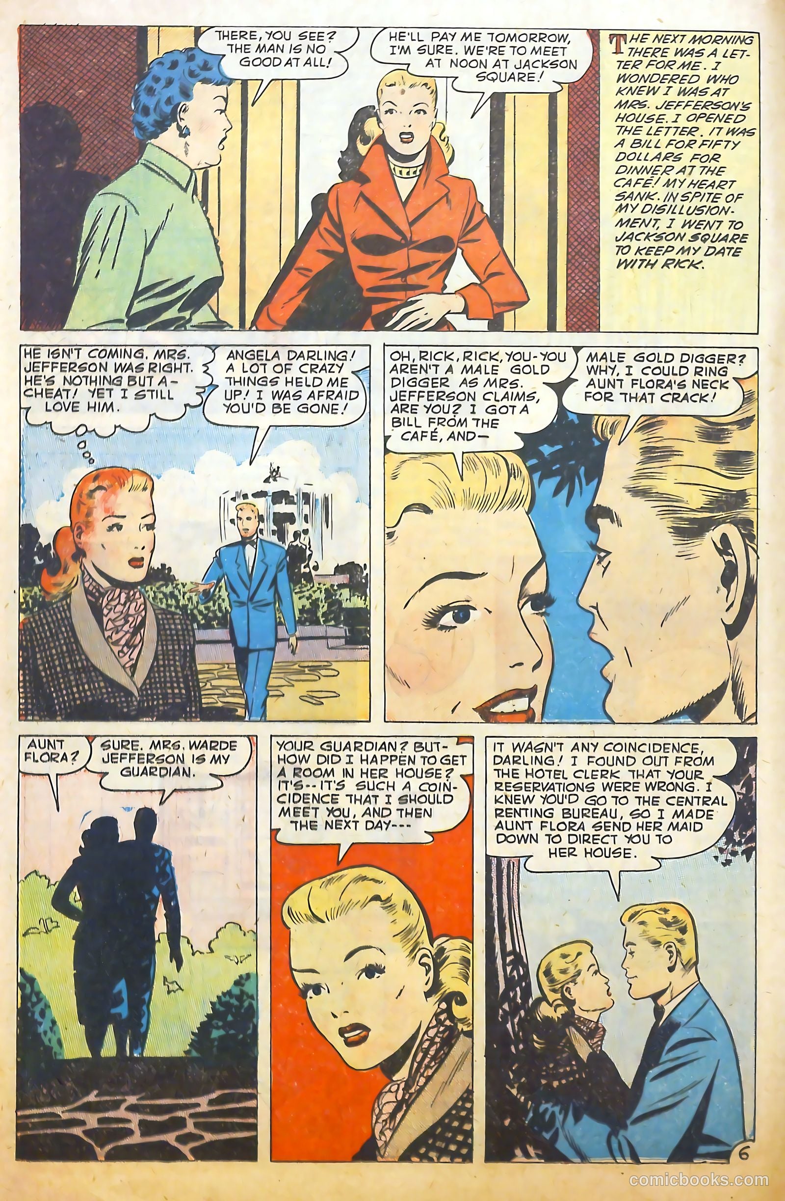 Glamorous Romances #46 (1950) — page 16 of 36
