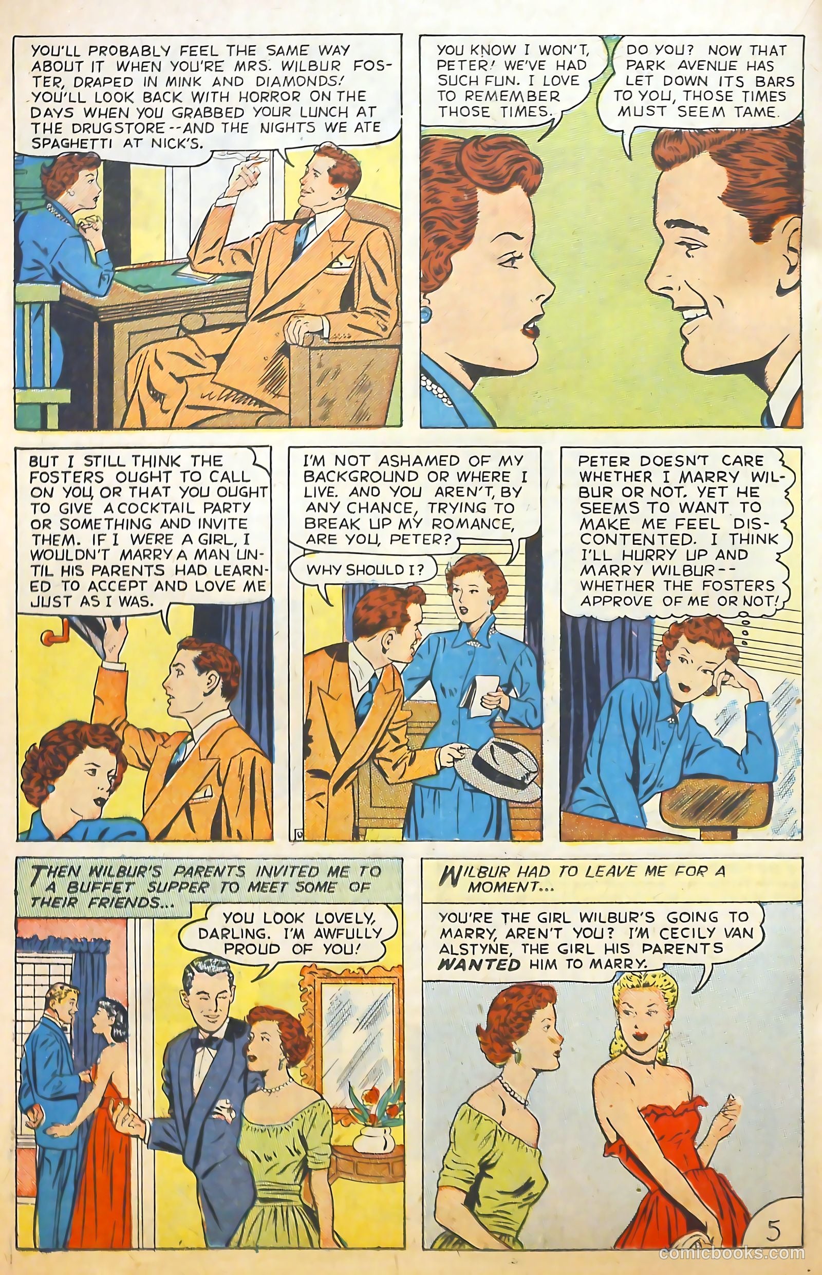 Glamorous Romances #46 (1950) — page 22 of 36