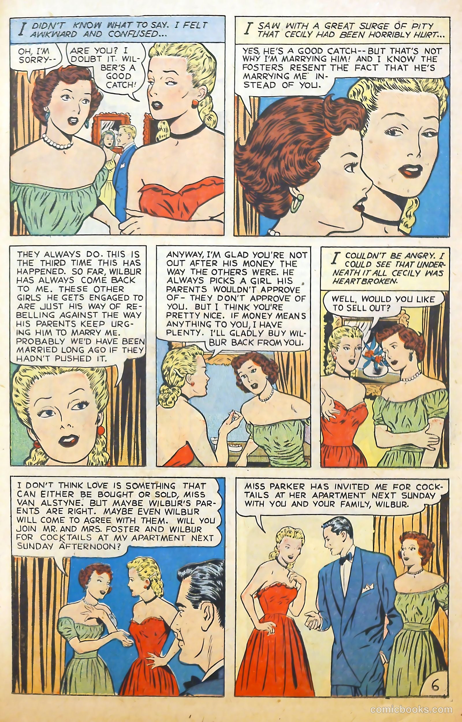 Glamorous Romances #46 (1950) — page 23 of 36