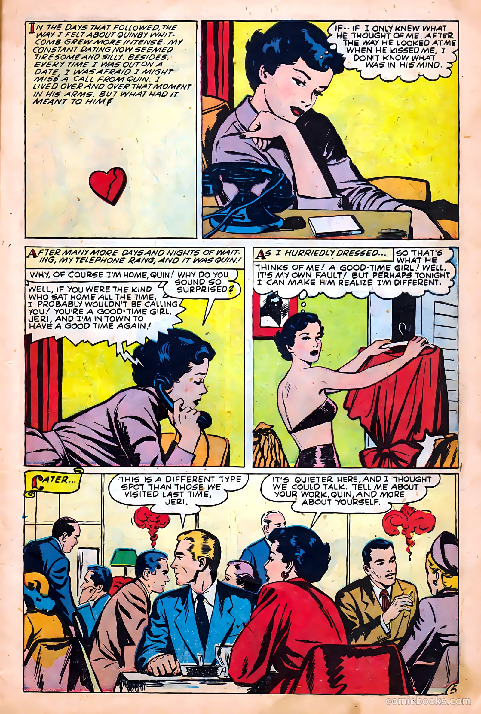 Glamorous Romances #47 (1950) — page 7 of 36