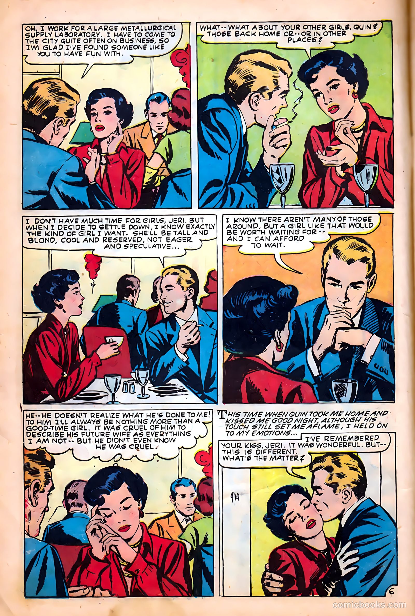 Glamorous Romances #47 (1950) — page 8 of 36