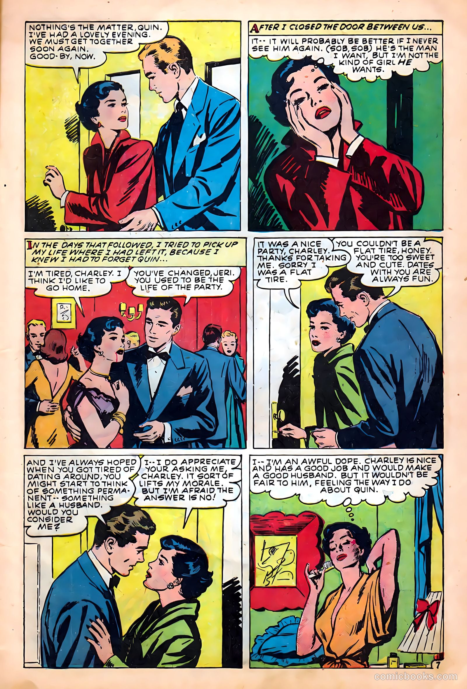 Glamorous Romances #47 (1950) — page 9 of 36
