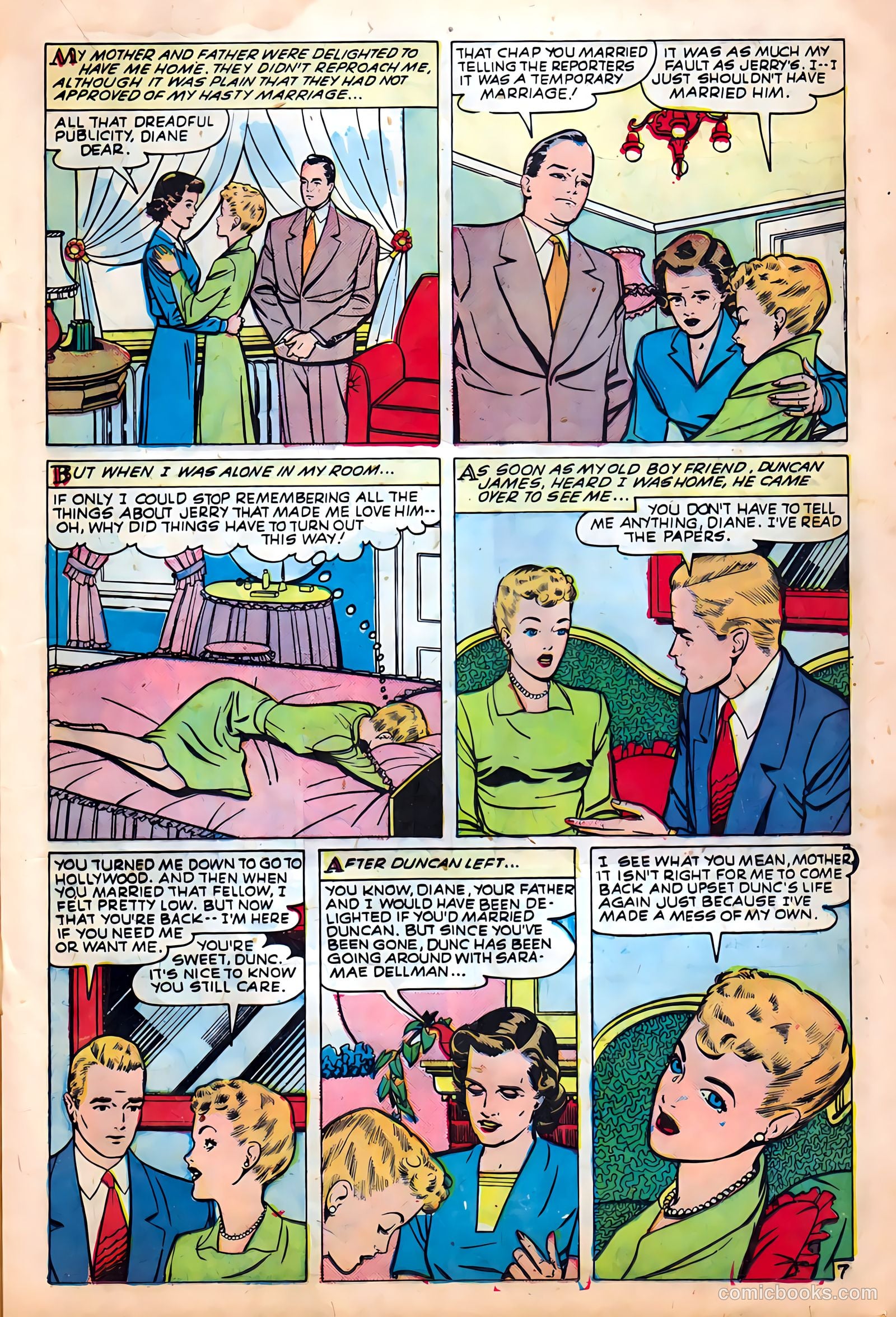 Glamorous Romances #47 (1950) — page 17 of 36