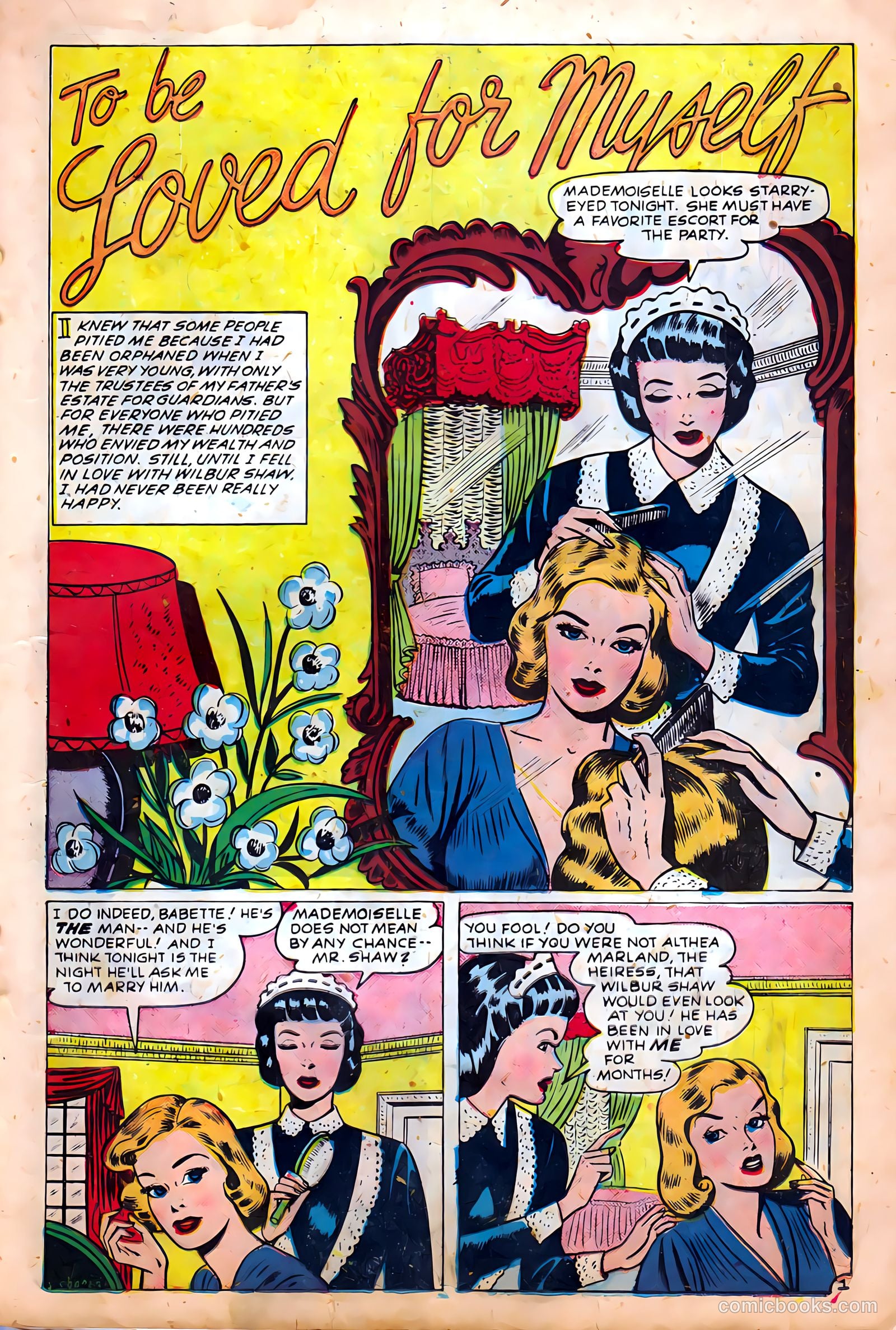 Glamorous Romances #47 (1950) — page 19 of 36