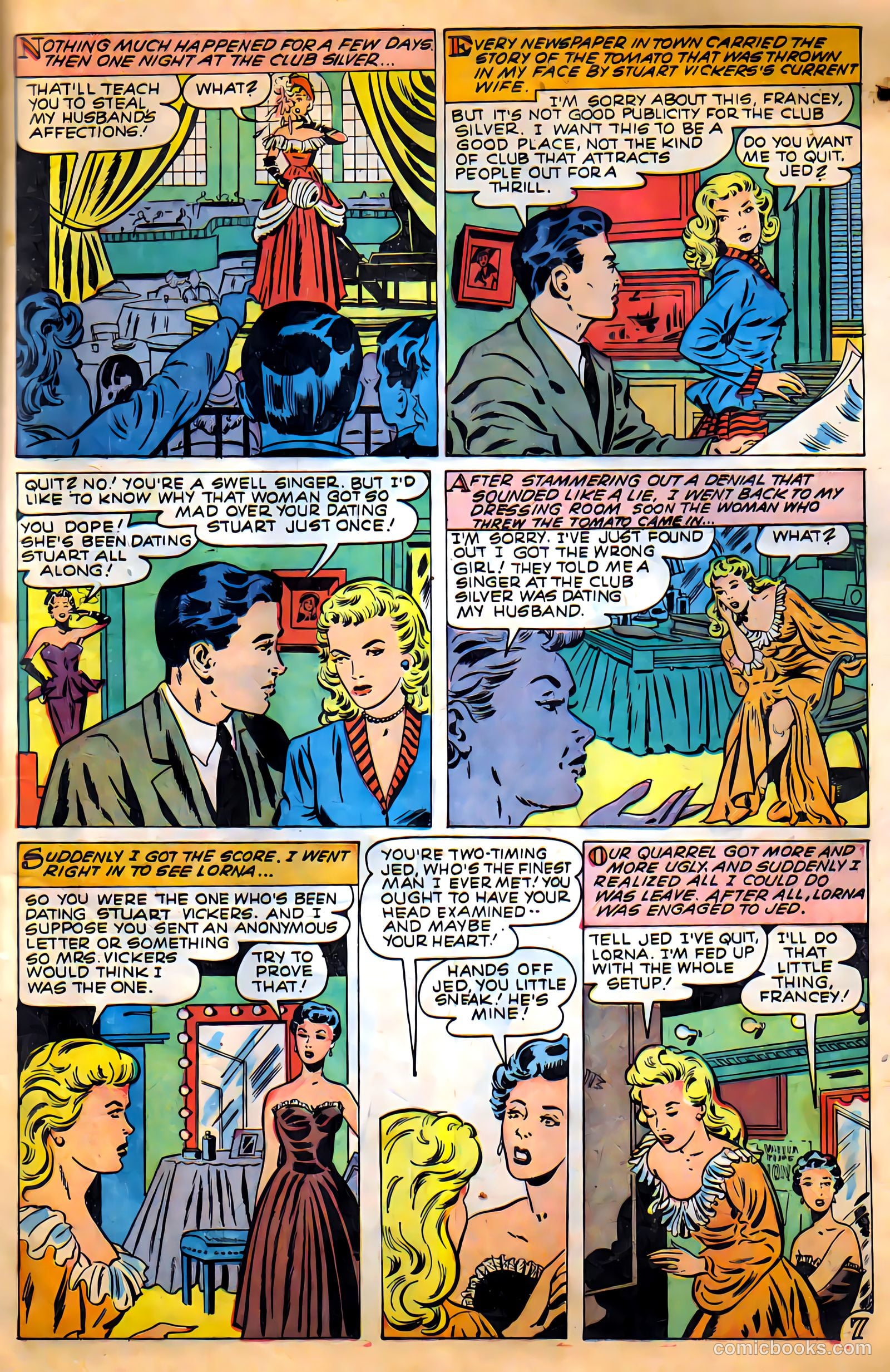 Glamorous Romances #48 (1950) — page 9 of 36