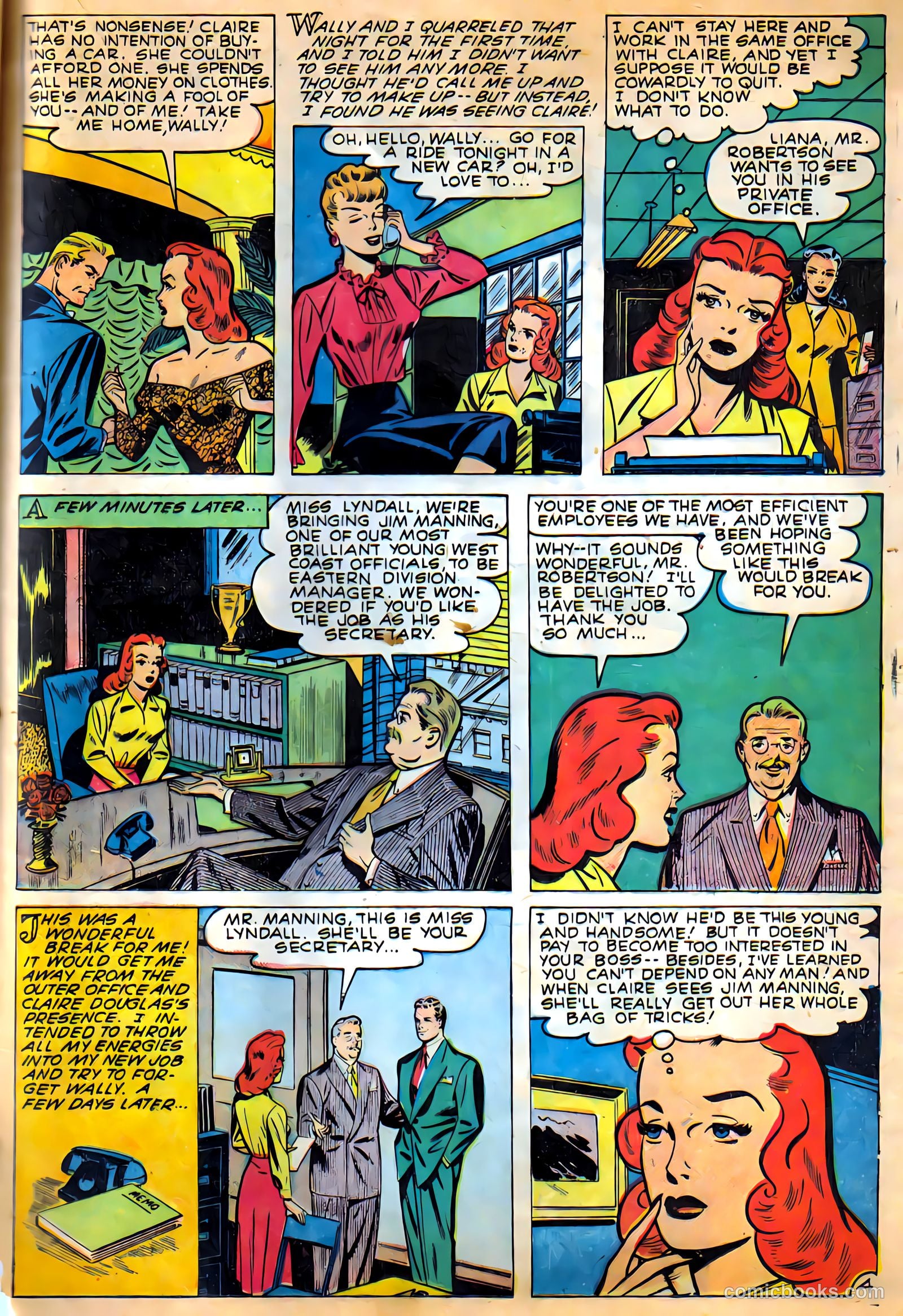 Glamorous Romances #48 (1950) — page 21 of 36