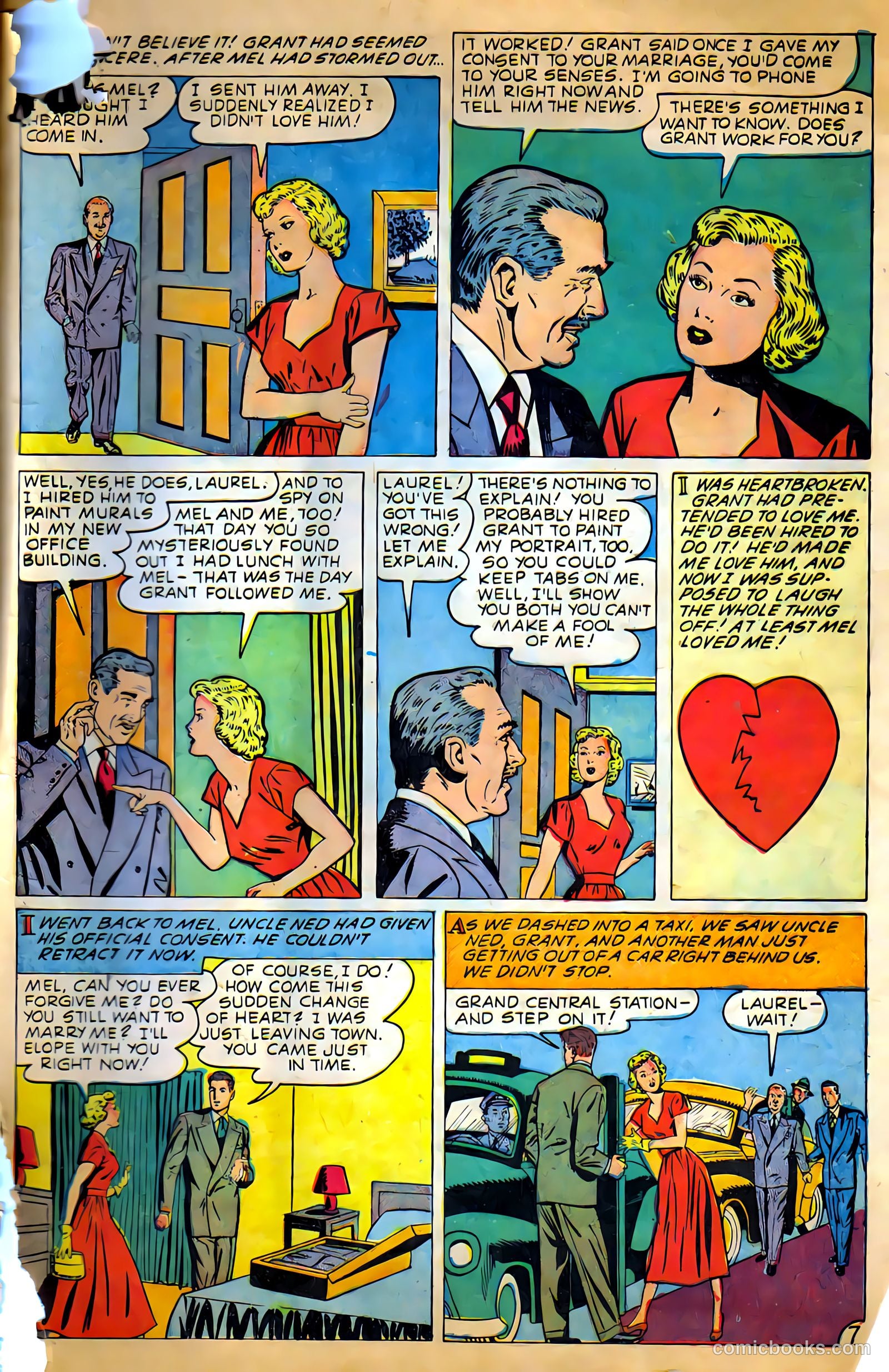 Glamorous Romances #48 (1950) — page 33 of 36
