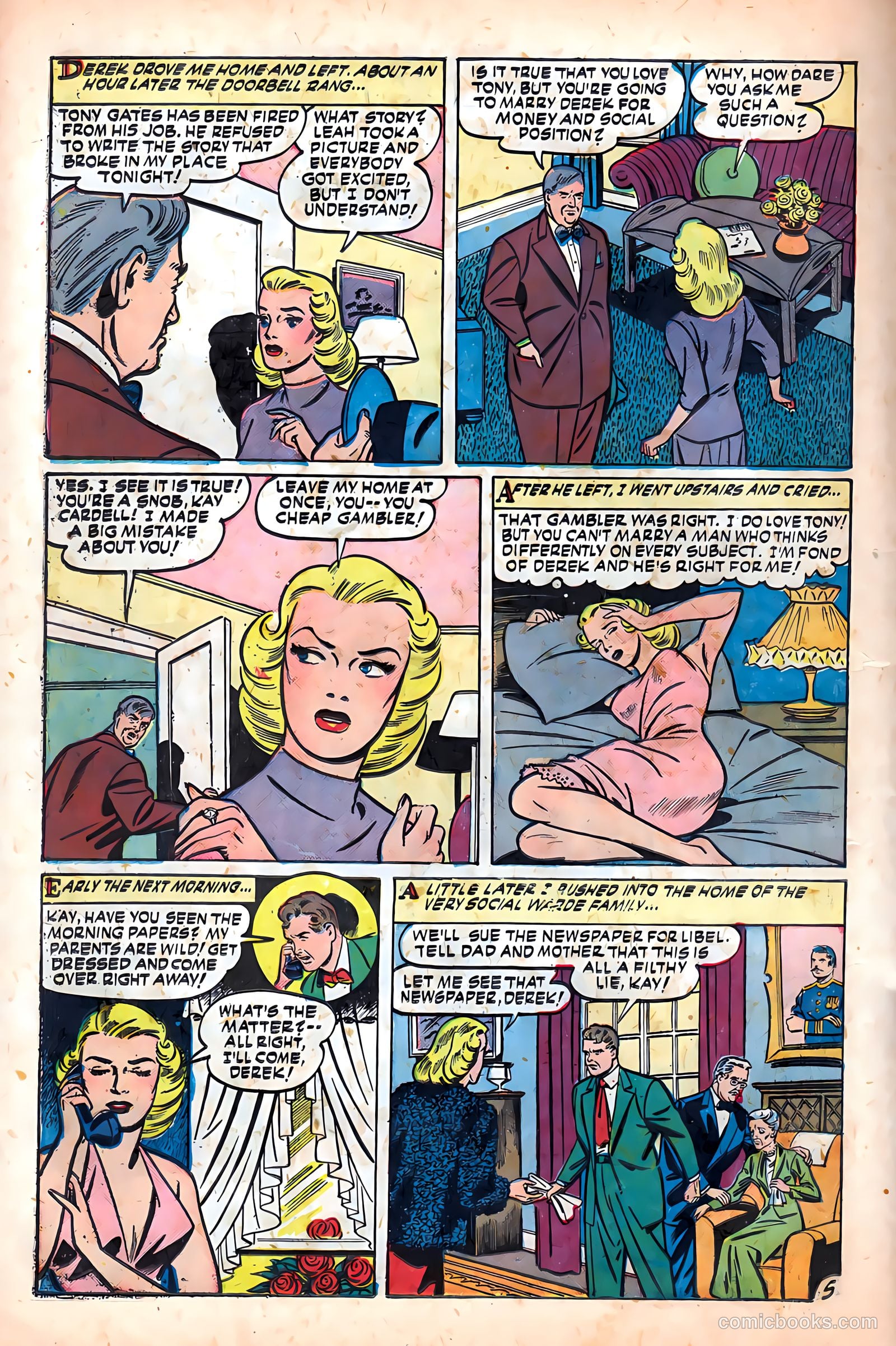 Glamorous Romances #50 (1951) — page 22 of 36