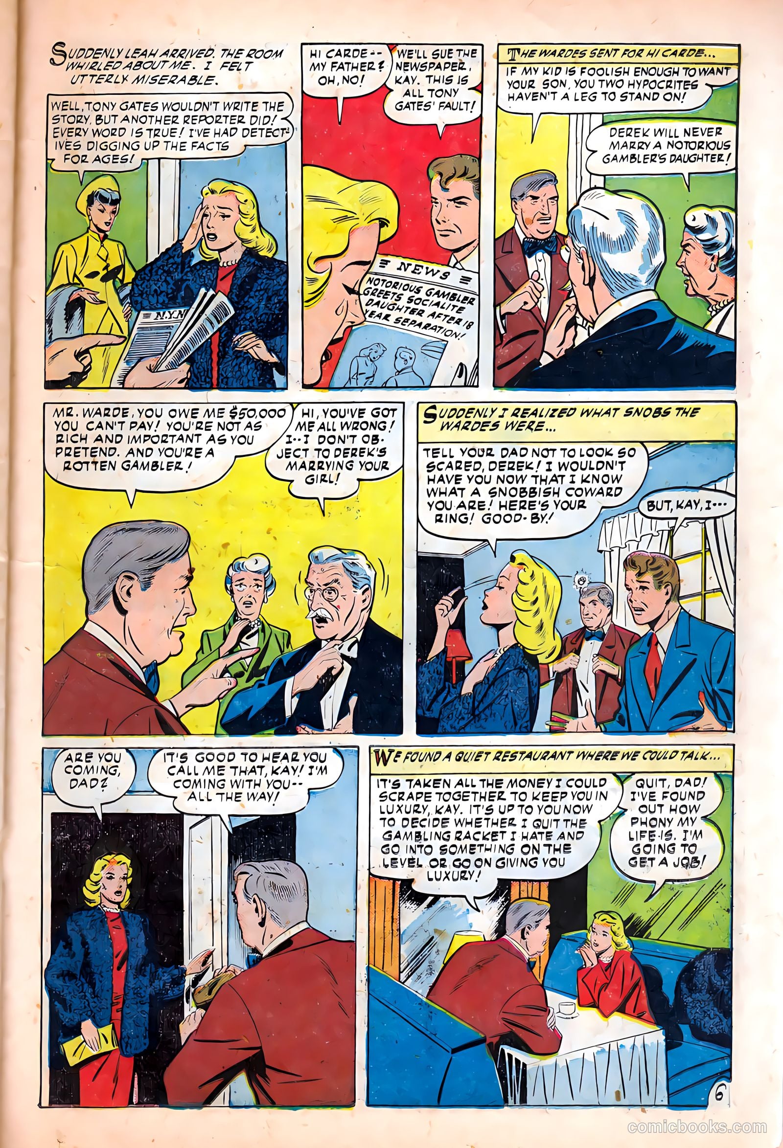 Glamorous Romances #50 (1951) — page 23 of 36