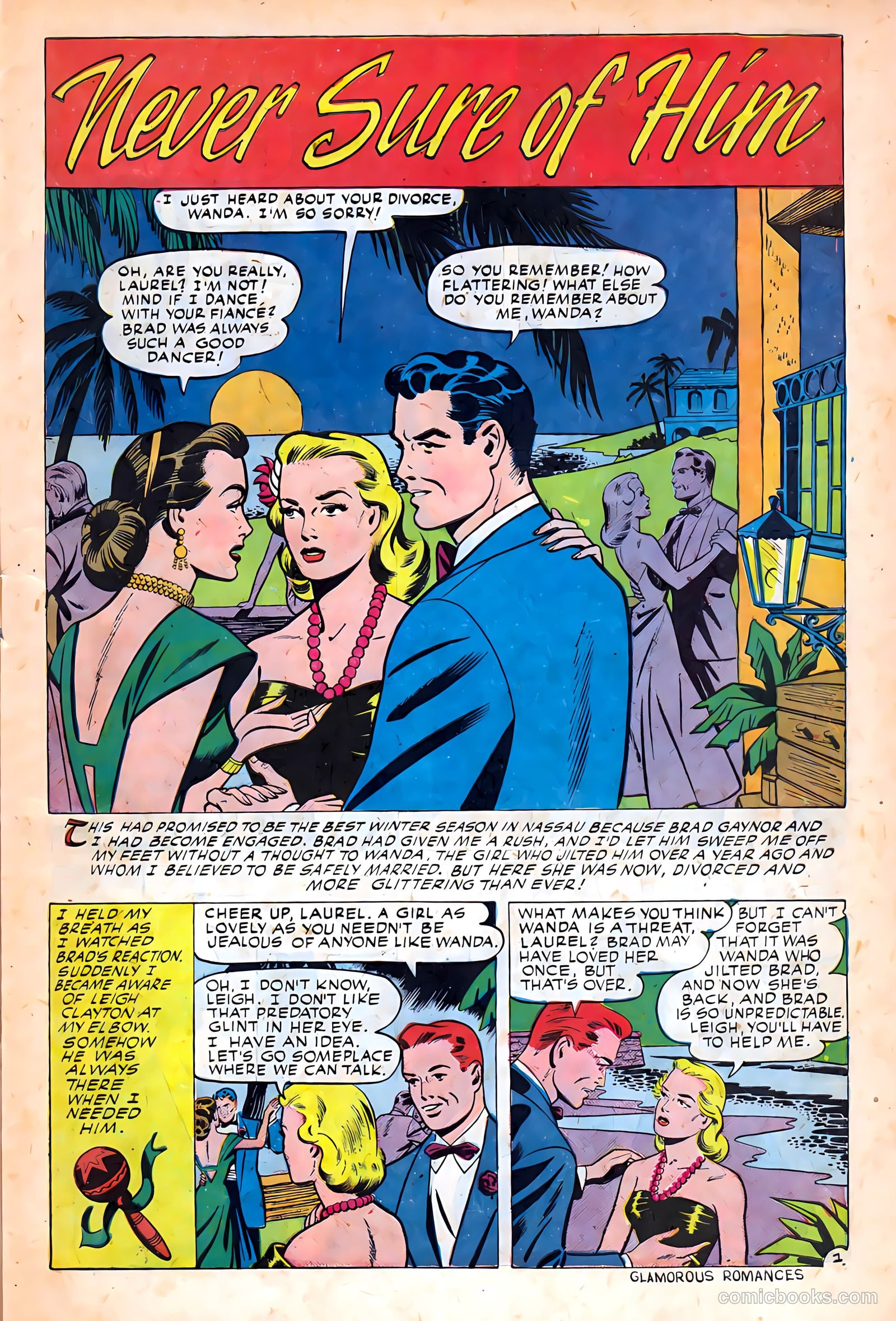 Glamorous Romances #51 (1951) — page 3 of 37