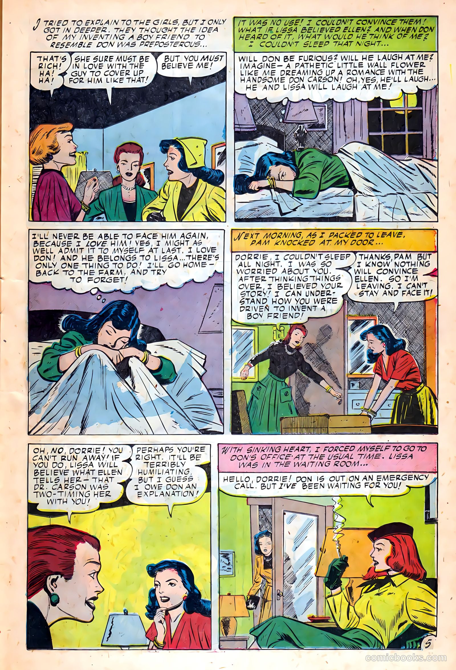 Glamorous Romances #51 (1951) — page 15 of 37