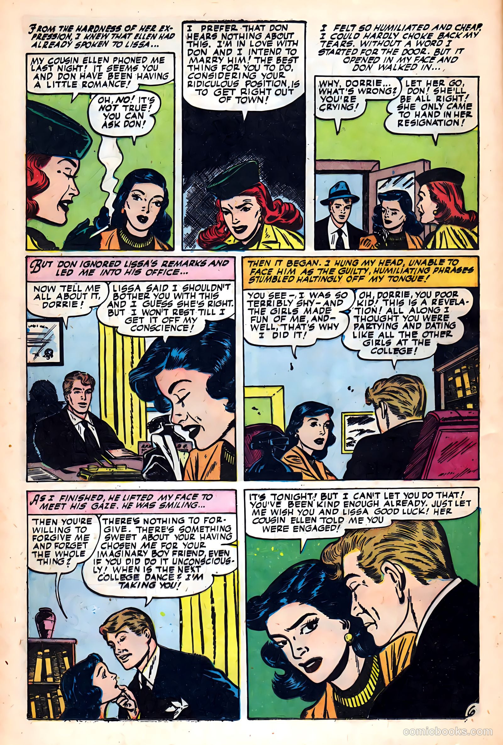 Glamorous Romances #51 (1951) — page 16 of 37