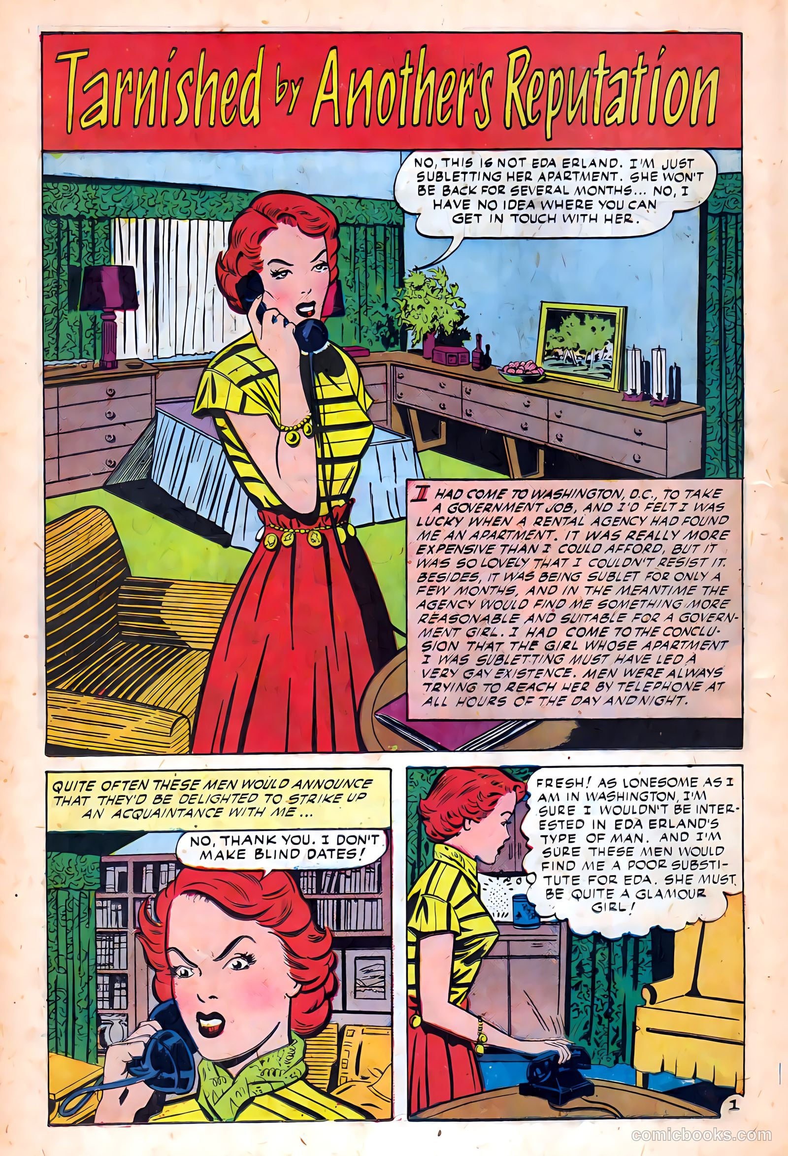 Glamorous Romances #51 (1951) — page 18 of 37