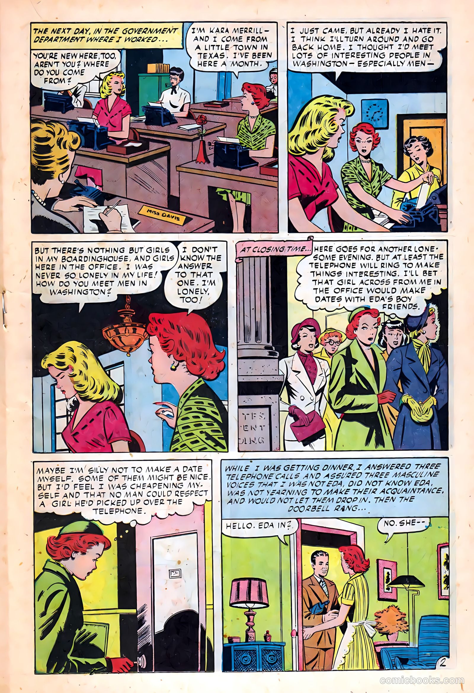 Glamorous Romances #51 (1951) — page 19 of 37