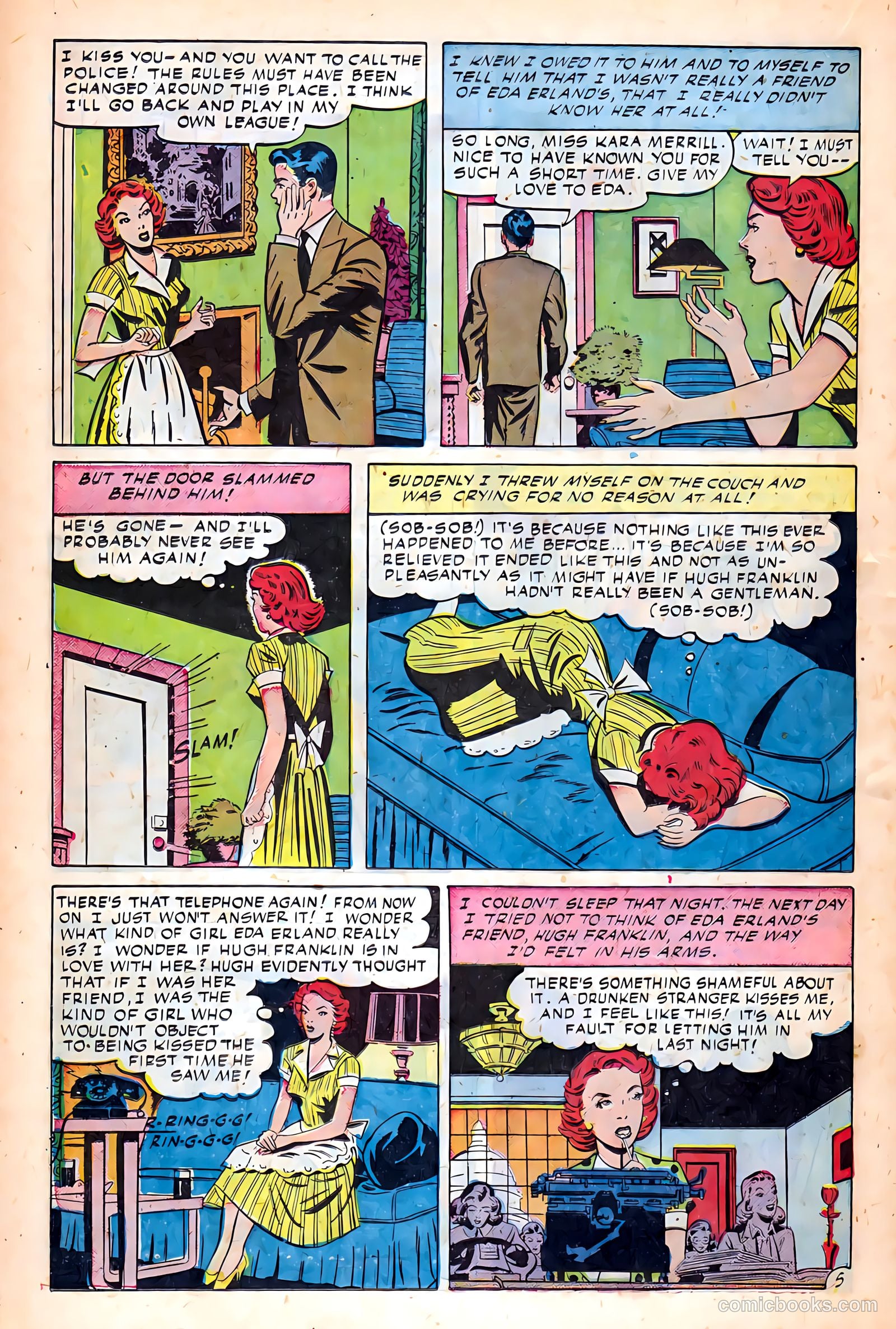 Glamorous Romances #51 (1951) — page 22 of 37