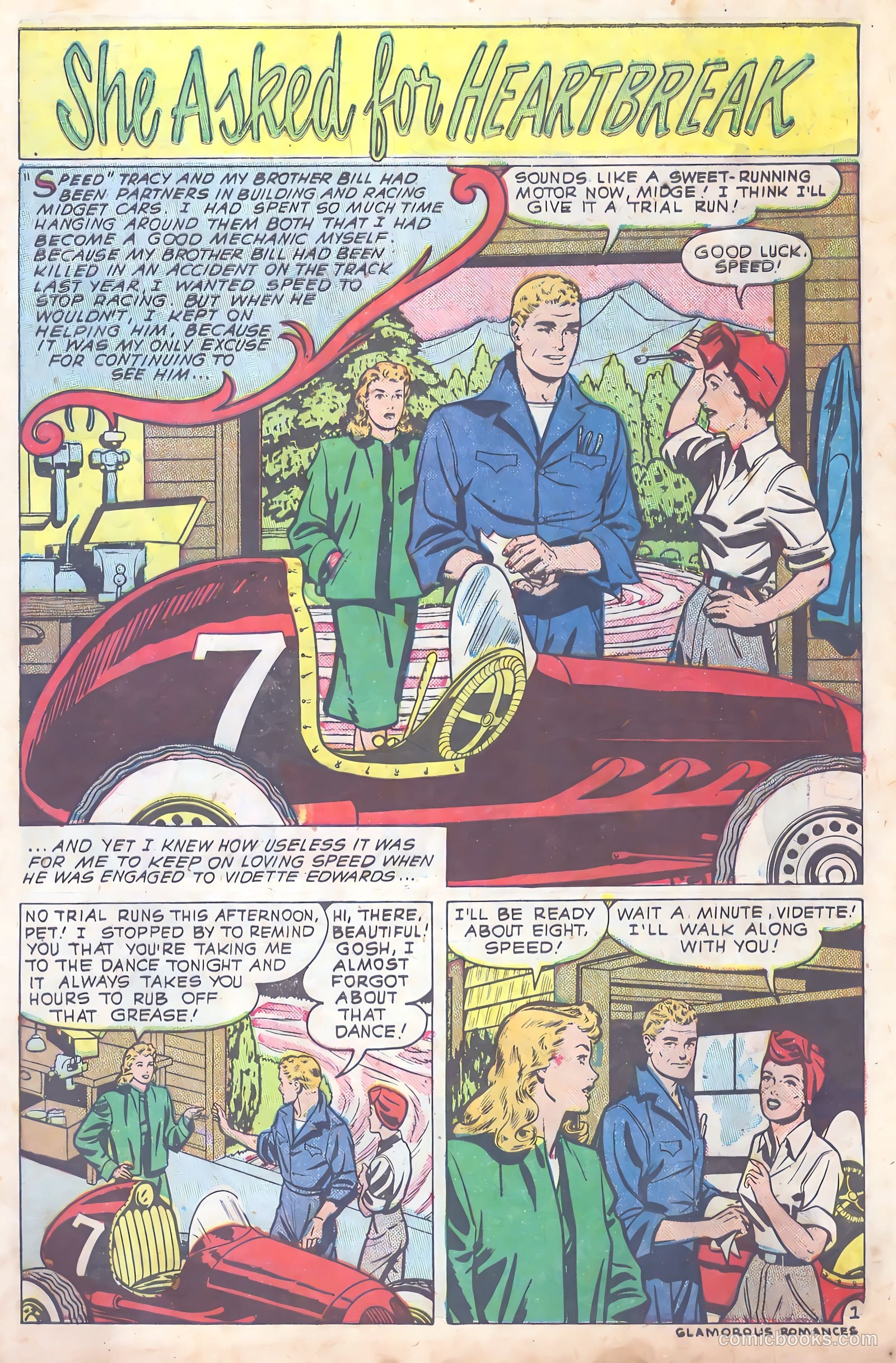 Glamorous Romances #52 (1951) — page 2 of 37
