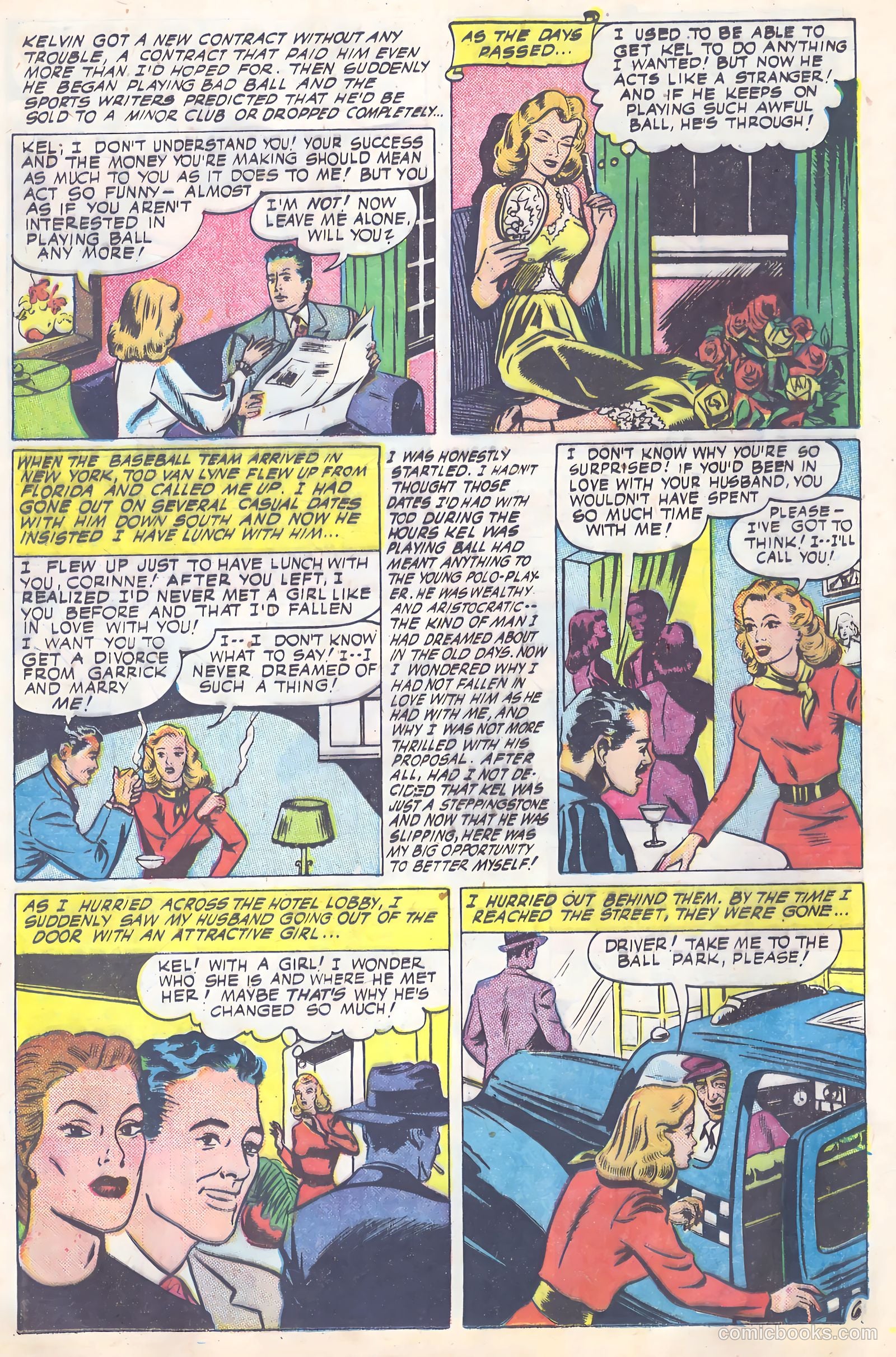 Glamorous Romances #52 (1951) — page 23 of 37