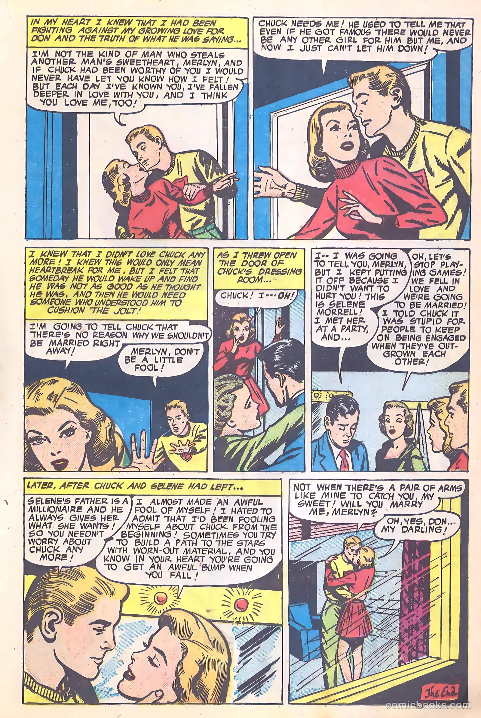Glamorous Romances #53 (1951) — page 17 of 37