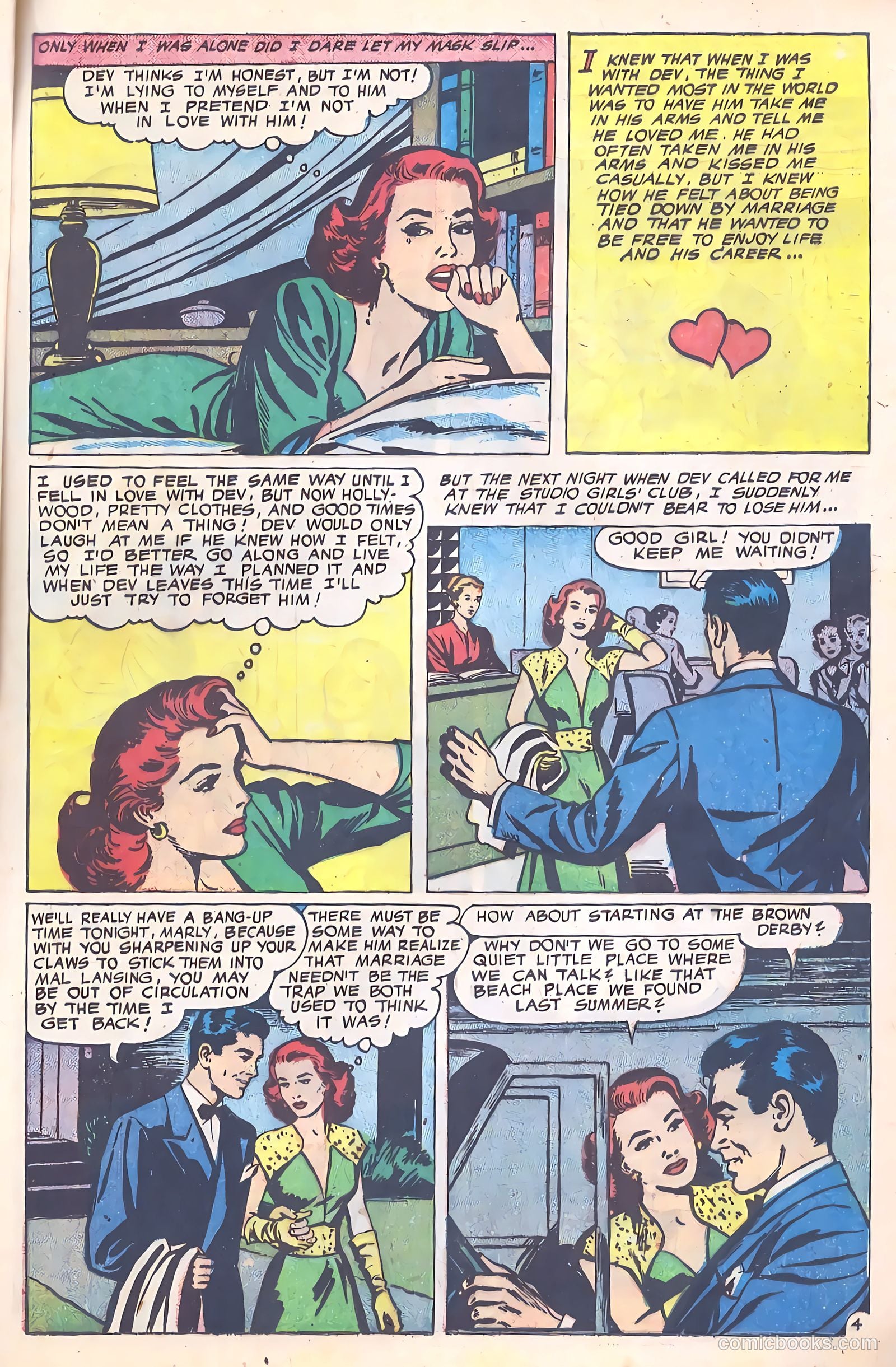 Glamorous Romances #53 (1951) — page 21 of 37