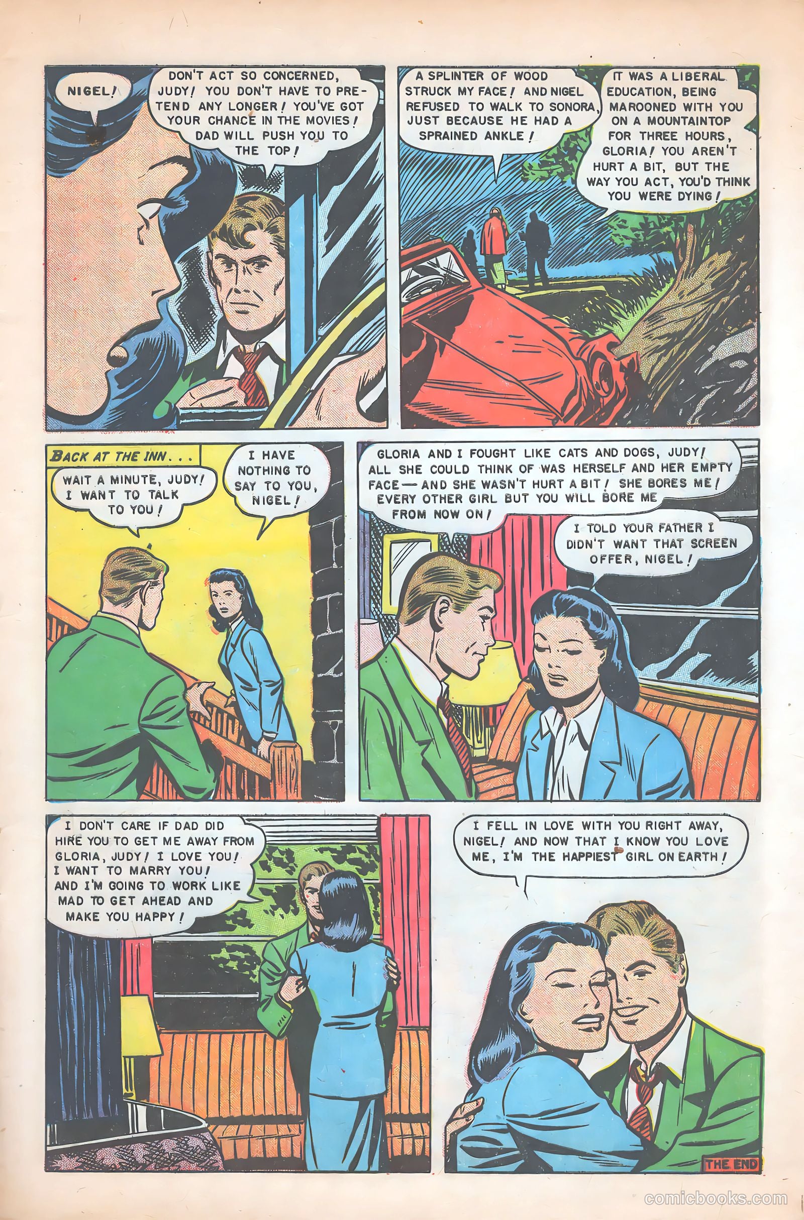 Glamorous Romances #54 (1951) — page 9 of 36