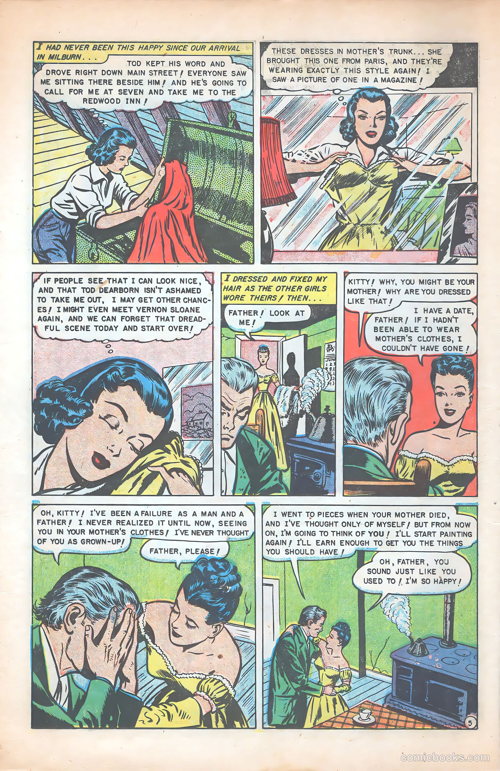 Glamorous Romances #54 (1951) — page 14 of 36