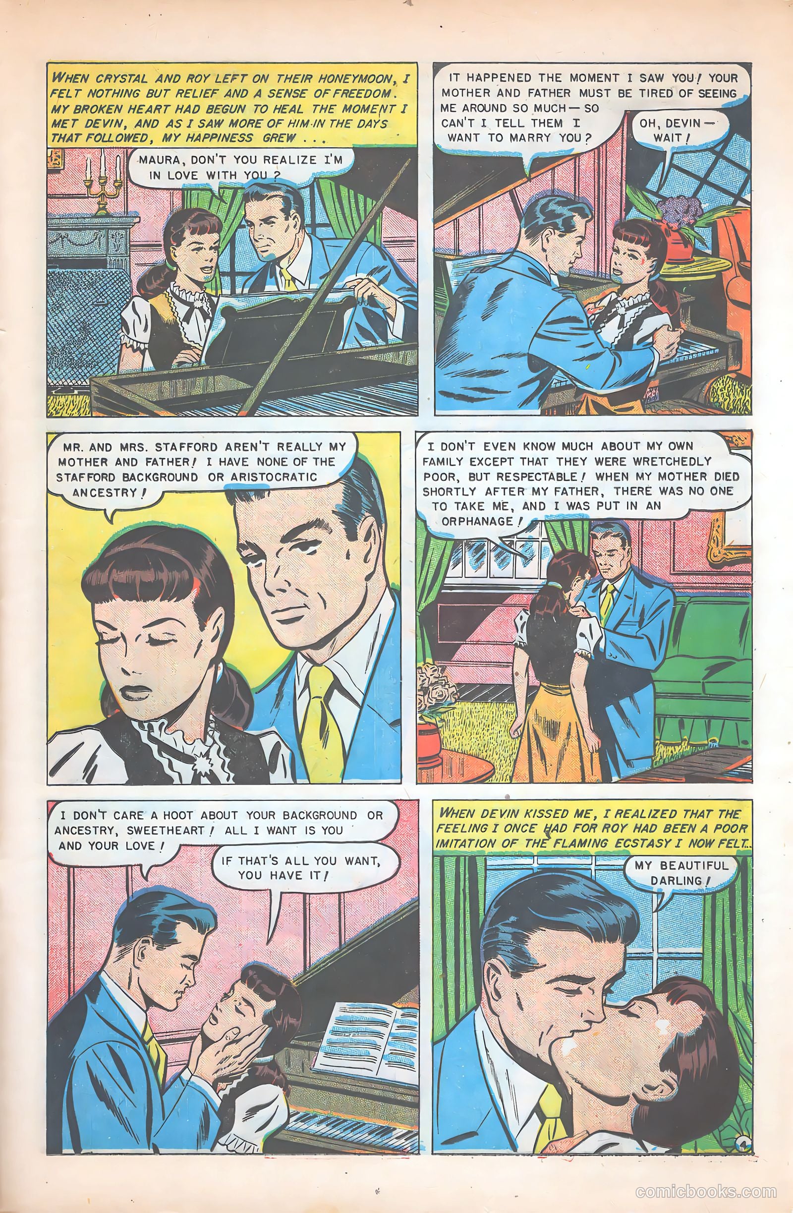 Glamorous Romances #54 (1951) — page 21 of 36