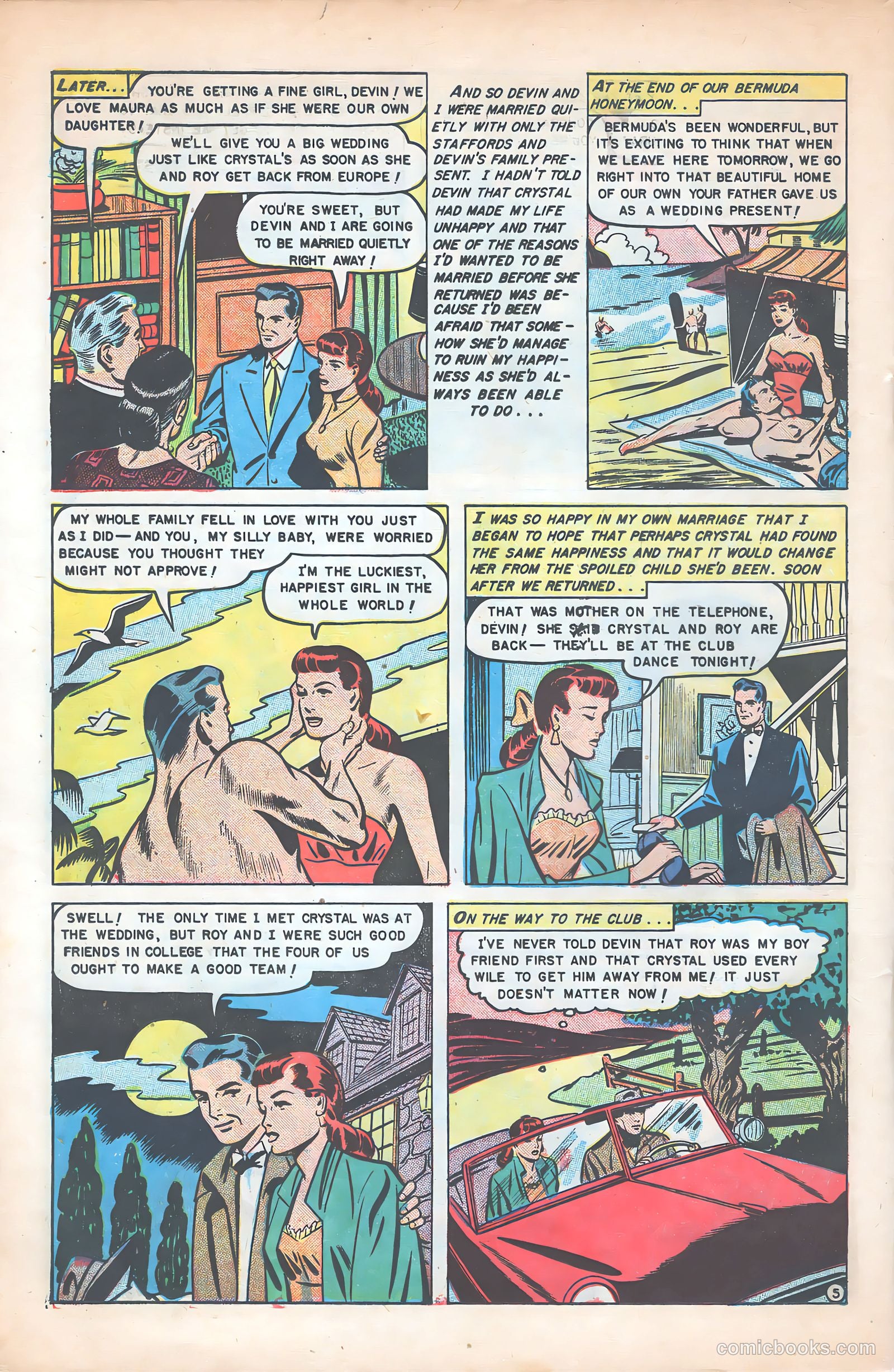 Glamorous Romances #54 (1951) — page 22 of 36