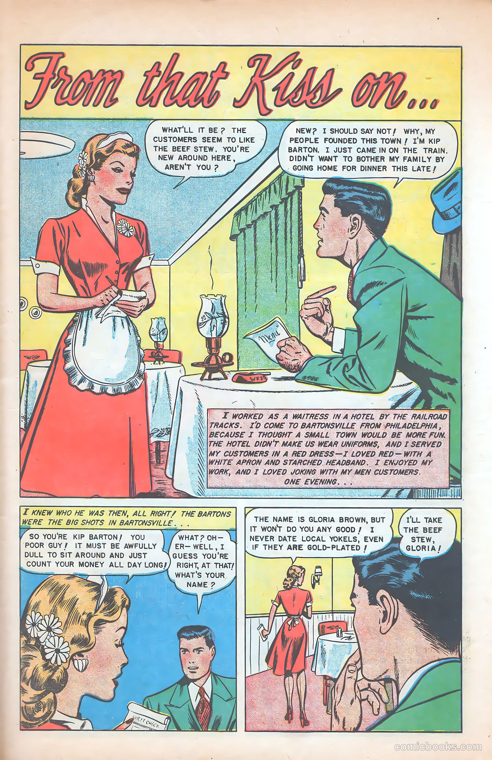 Glamorous Romances #54 (1951) — page 27 of 36