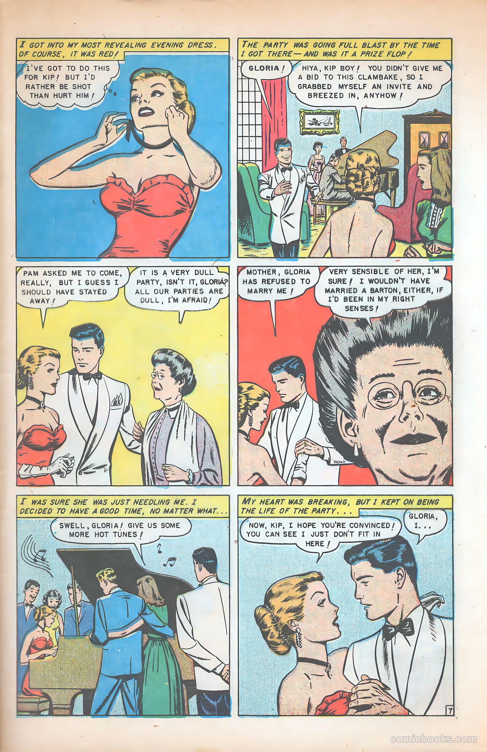 Glamorous Romances #54 (1951) — page 33 of 36