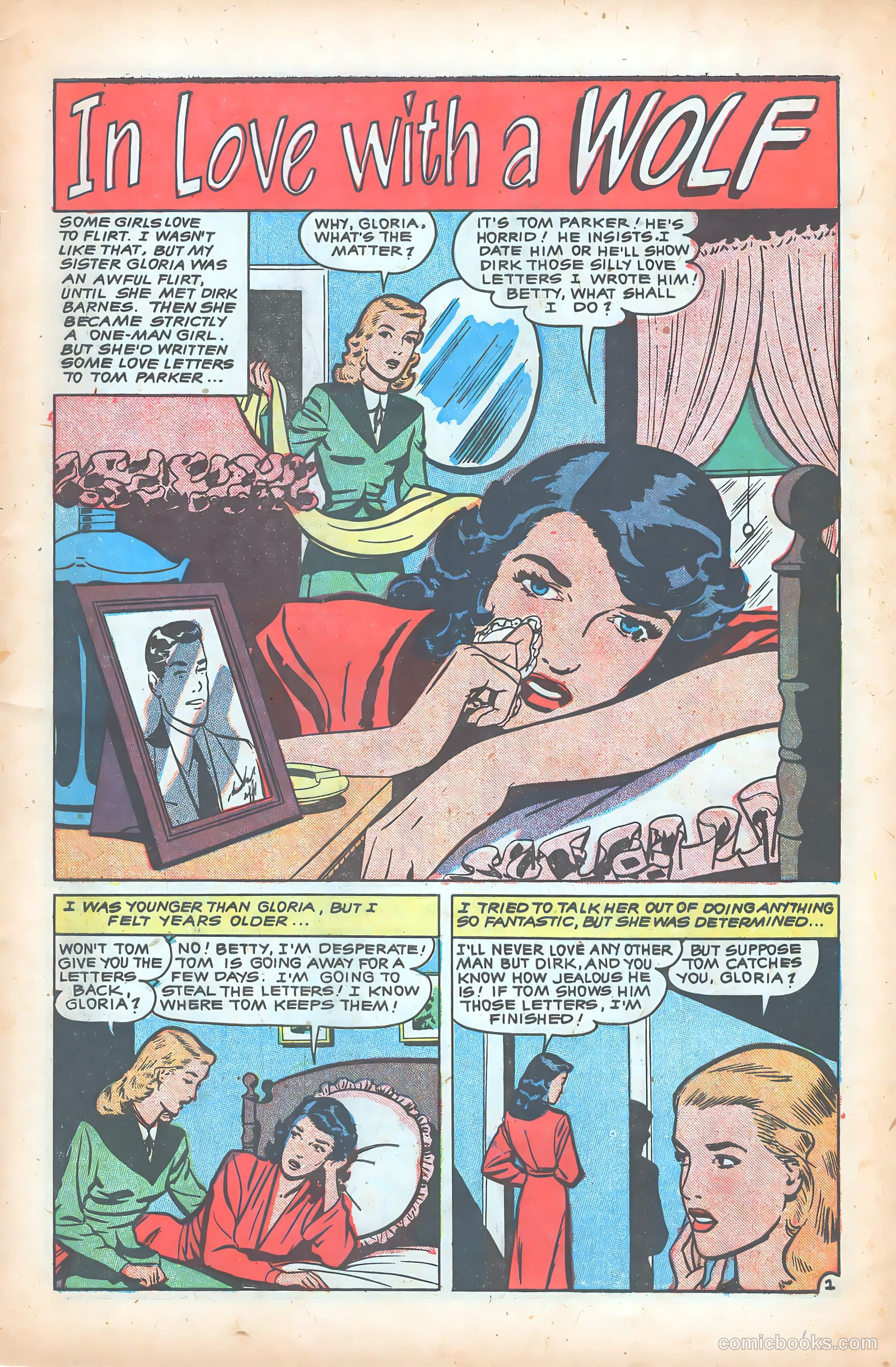 Glamorous Romances #55 (1951) — page 3 of 36
