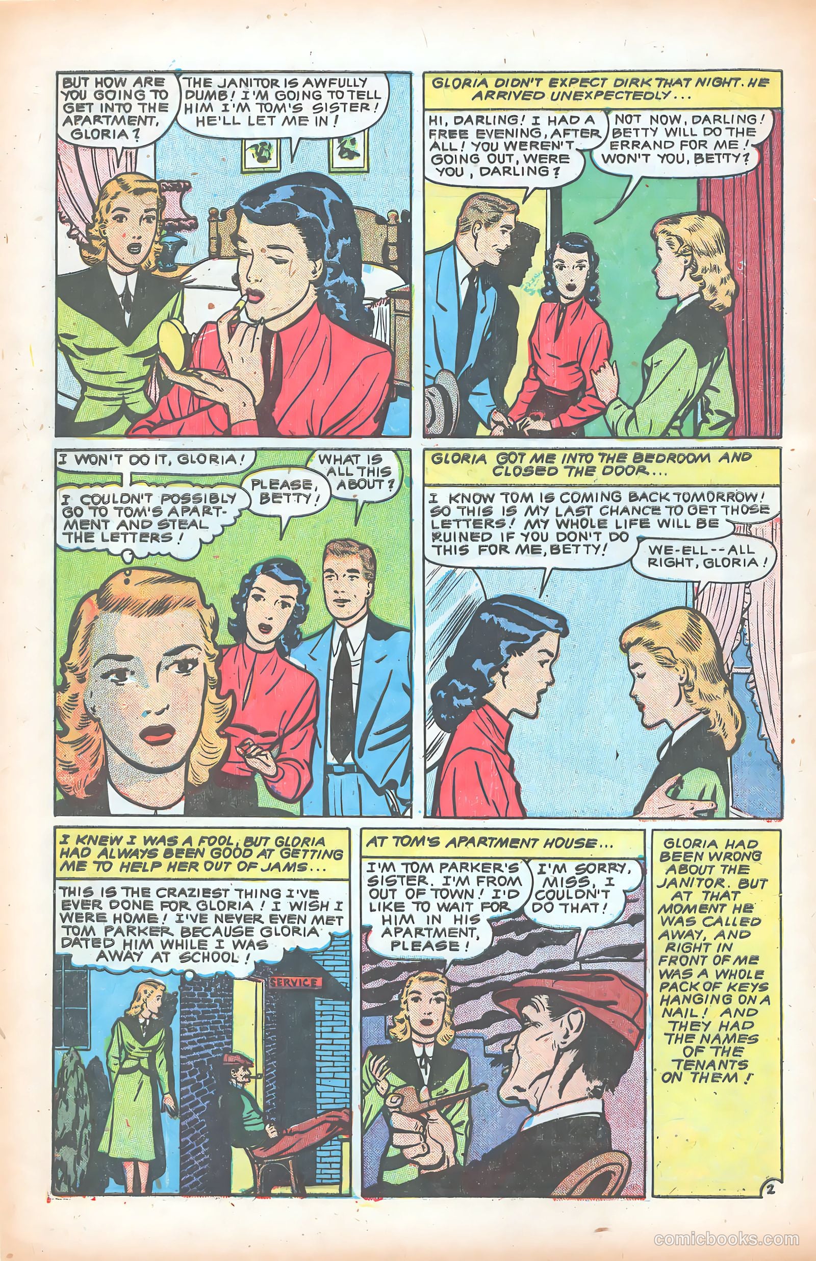 Glamorous Romances #55 (1951) — page 4 of 36
