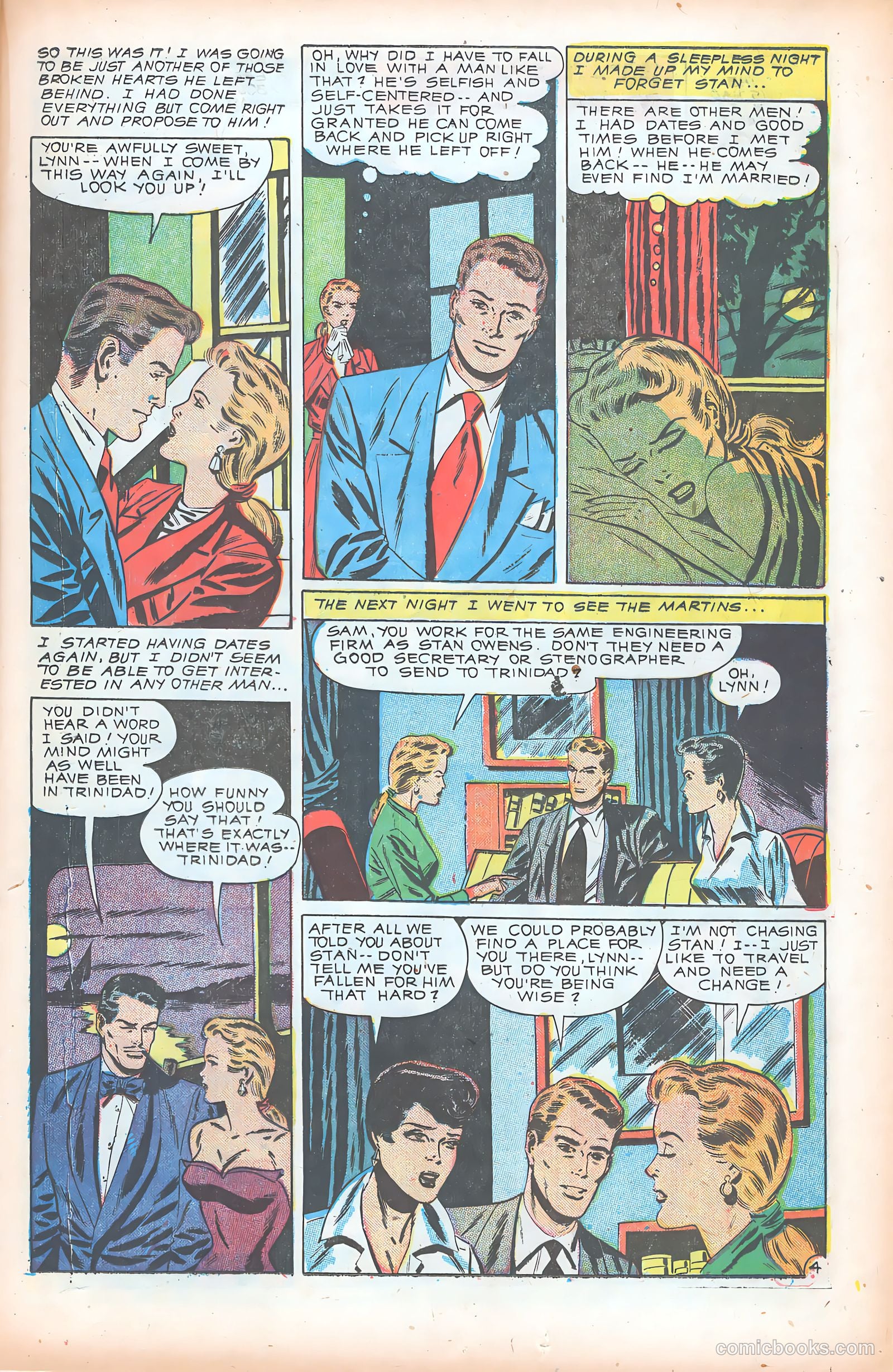 Glamorous Romances #55 (1951) — page 21 of 36
