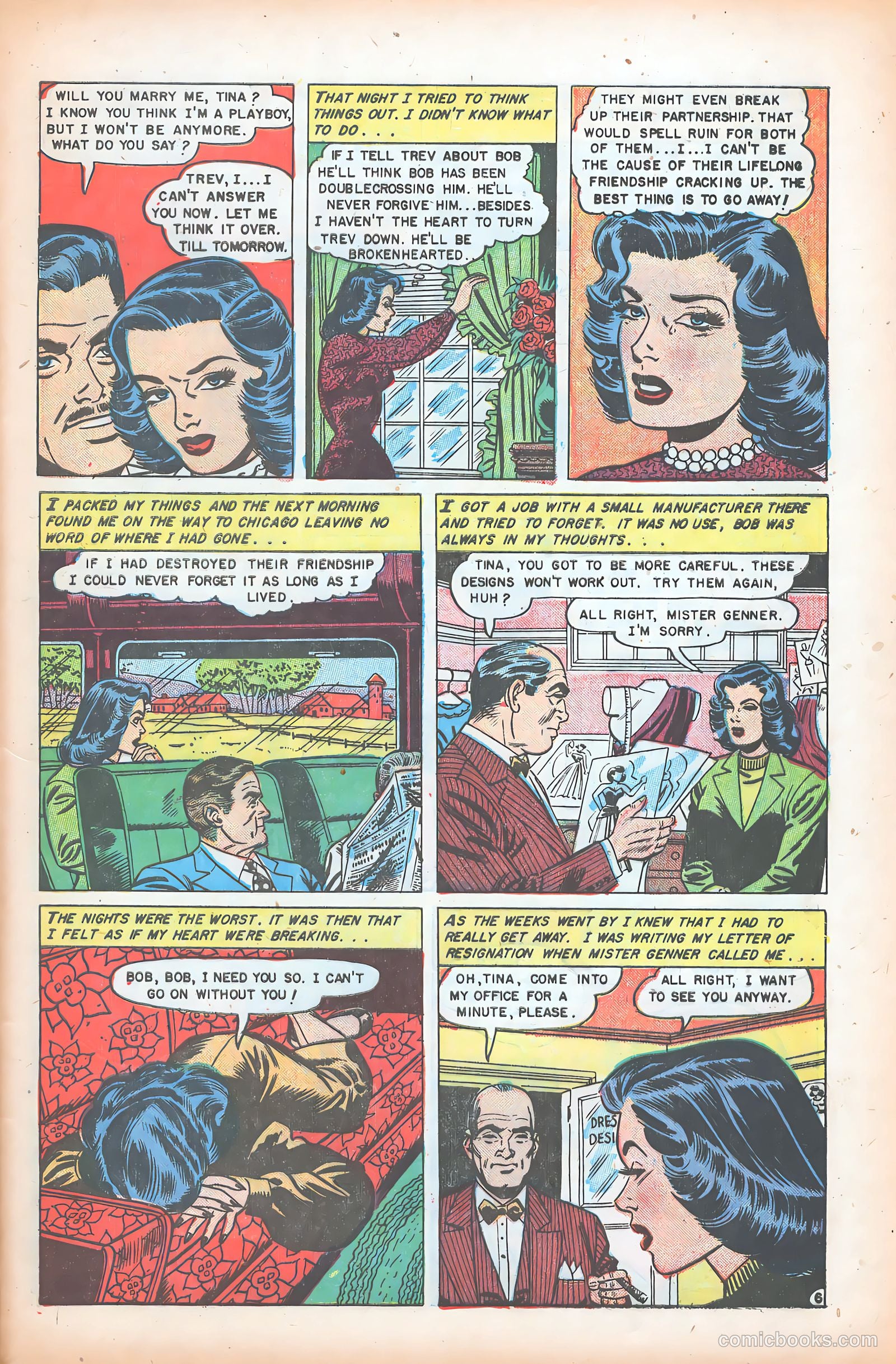 Glamorous Romances #55 (1951) — page 33 of 36