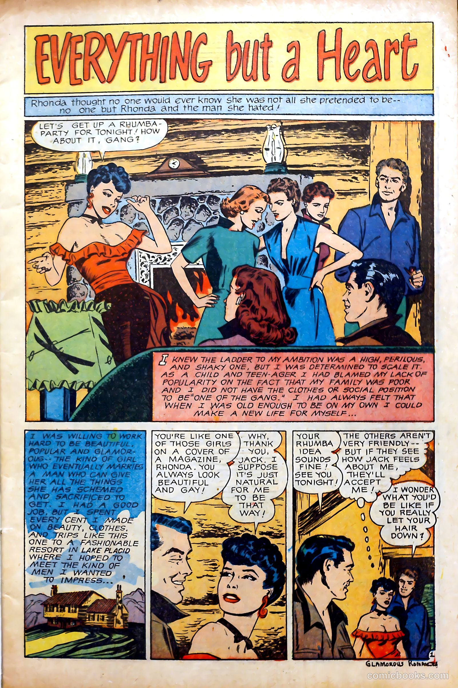 Glamorous Romances #56 (1951) — page 3 of 36