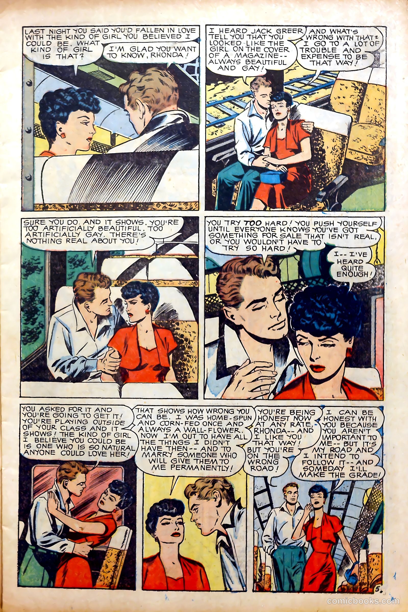 Glamorous Romances #56 (1951) — page 7 of 36