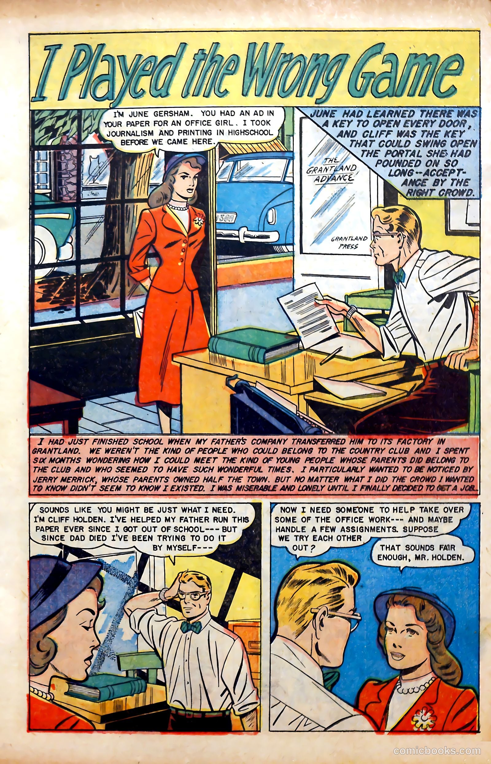 Glamorous Romances #56 (1951) — page 11 of 36
