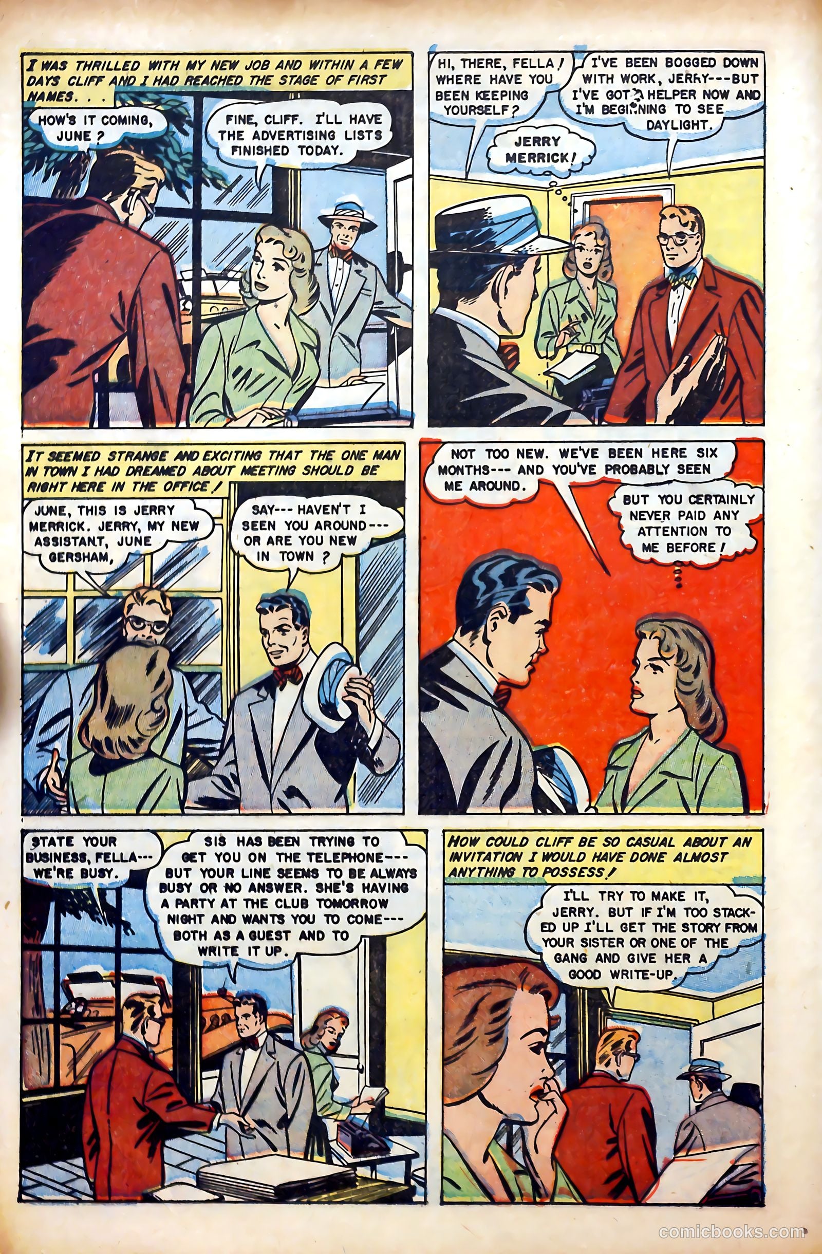 Glamorous Romances #56 (1951) — page 12 of 36