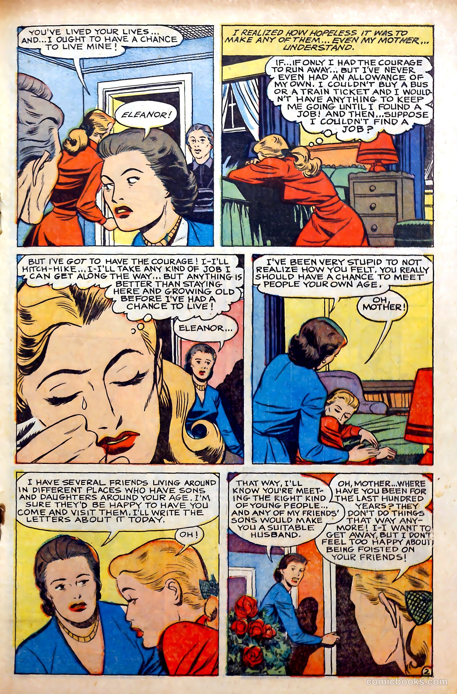Glamorous Romances #56 (1951) — page 19 of 36