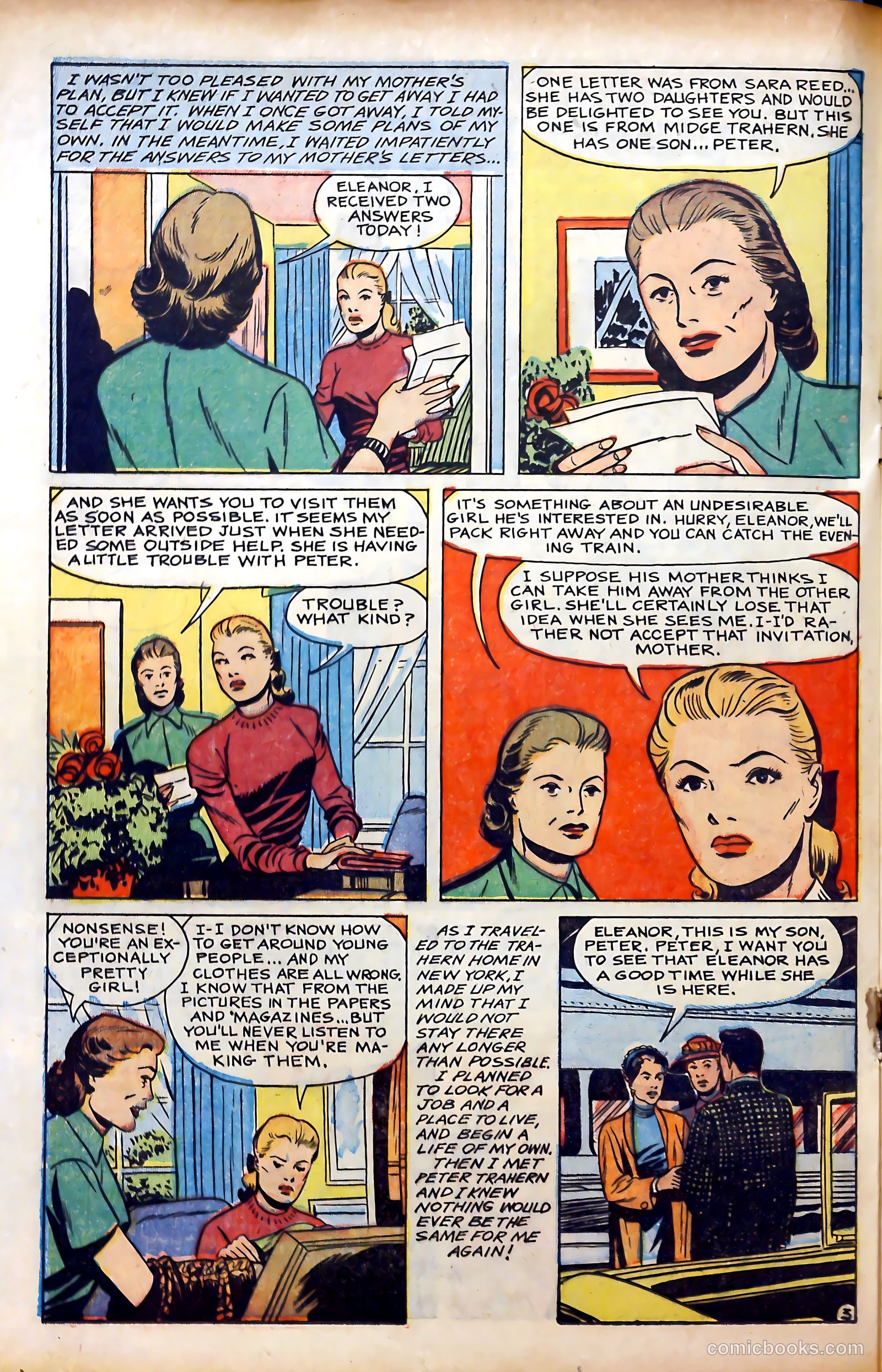 Glamorous Romances #56 (1951) — page 20 of 36